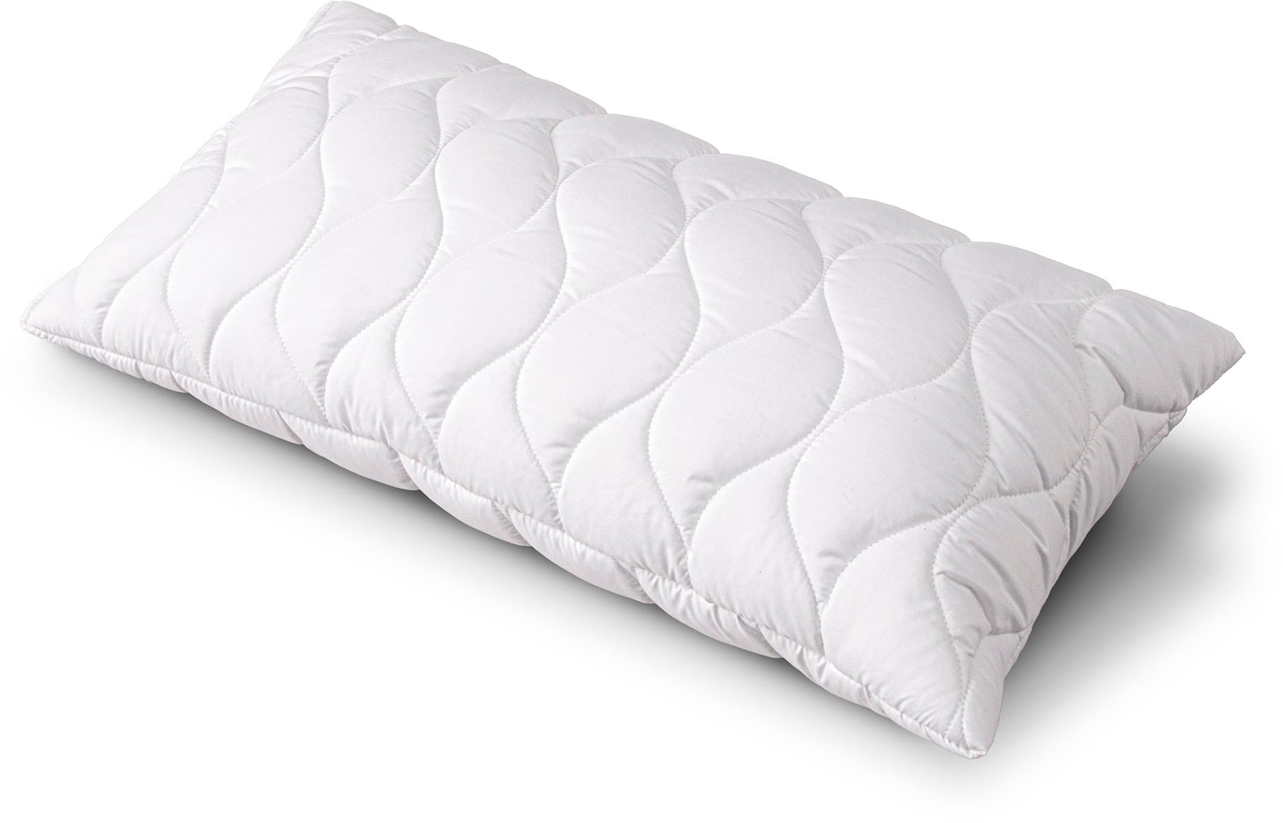 John Cotton Microfaserkissen »2für1, Kopfkissen, ein Kissen gratis, 40x80 cm, 80x80cm«, Füllung: 100% Polyester, Bezug: Microfaser, (Spar-Set, 1 St.), ergonomisch, strapazierfähig, hochwertig, Kissen im Spar-Set