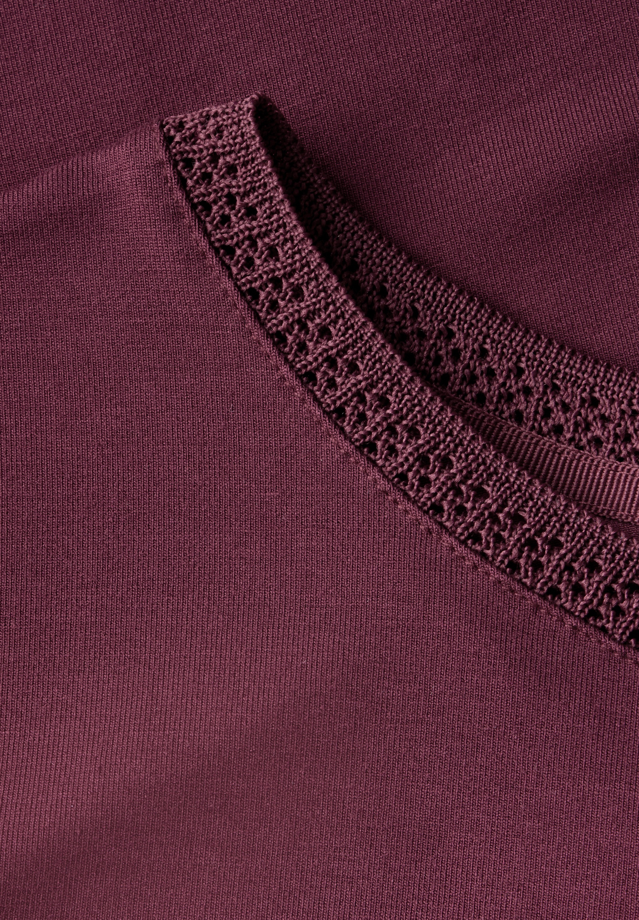 STREET ONE T-Shirt, mit Dekortape und elastischem Saum