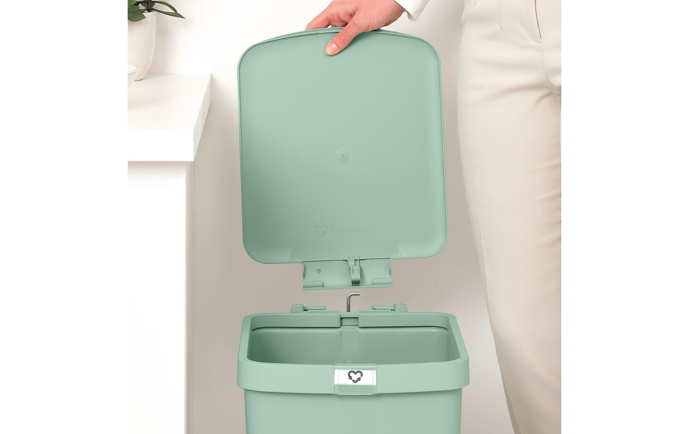 Brabantia Mülleimer »StepUp 25 l«, 1 Behälter