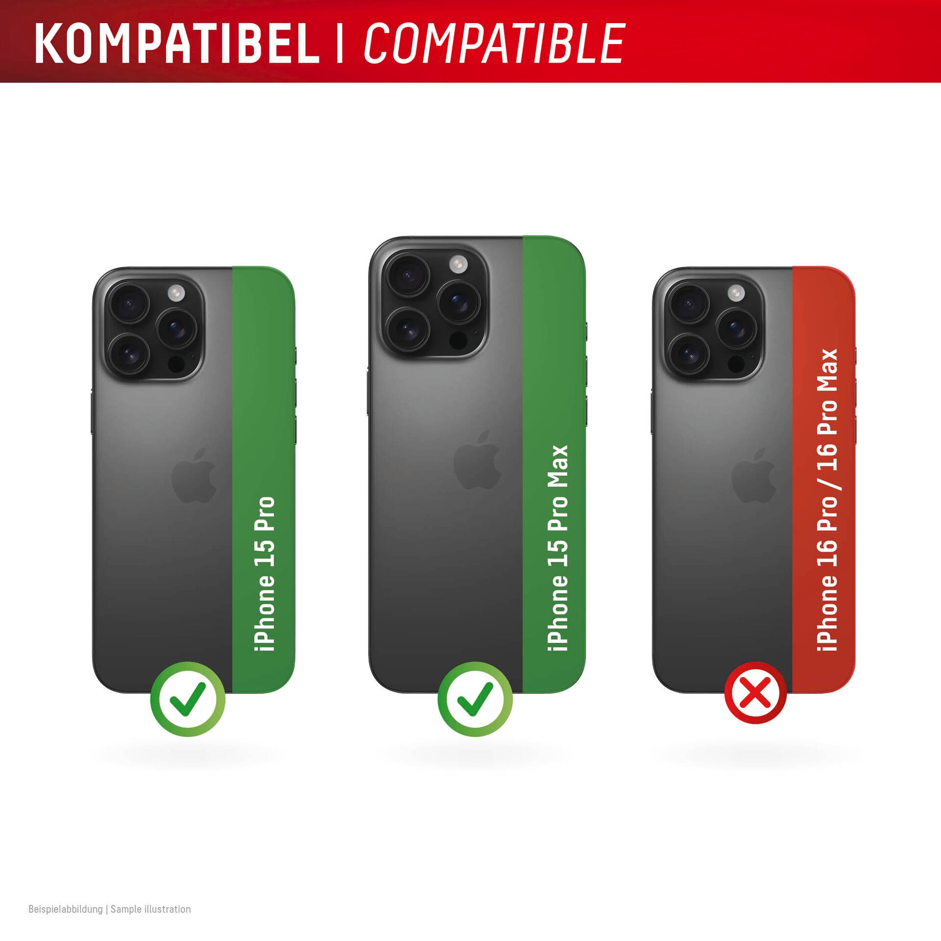 Displex Kameraschutzglas »Camera Lens Glass Single Glass Ring Protector«, für Apple iPhone 15 Pro-Apple iPhone 15 Pro Max, (Packung, 2x Einzellinsen-Schutzringe), Objektivschutz, Kameraschutz, kratz- & stossfest
