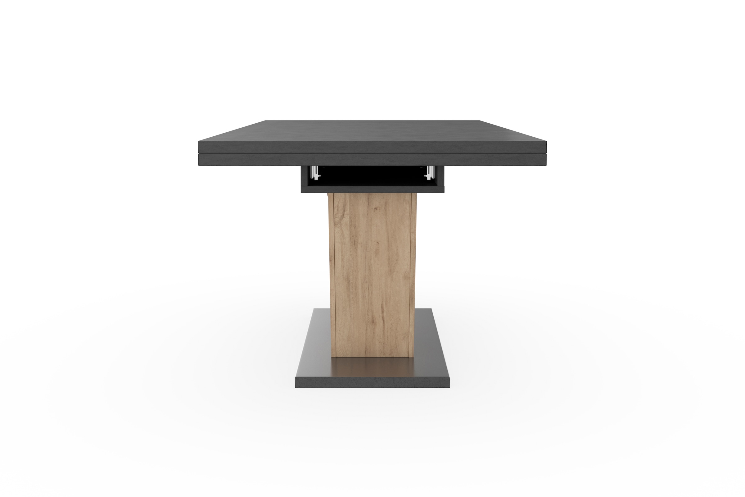 Mäusbacher Esstisch »Komfort Tisch«, Mäusbacher Esstisch mit V Gestell und Bodenplatte. Breite 180-280