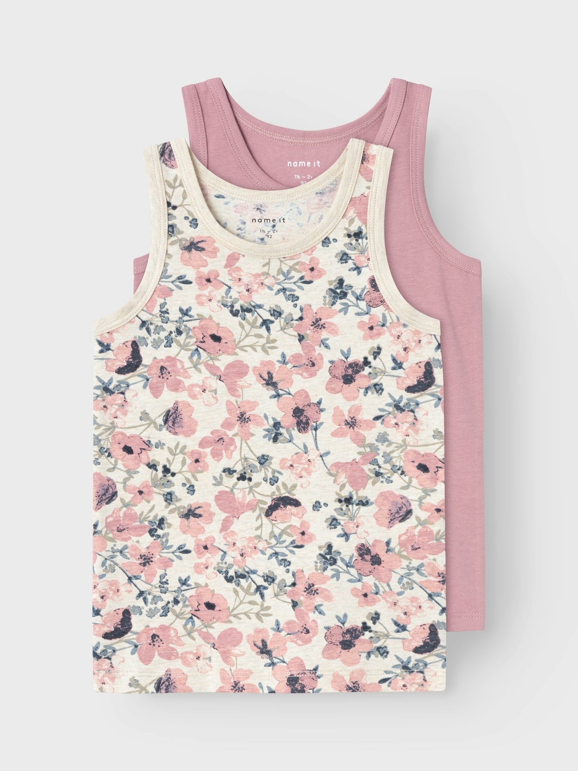 Name It Unterhemd »NMFTANK TOP 2P NOSTALGIA FLOWER NOOS« Packung, 2 Stk.