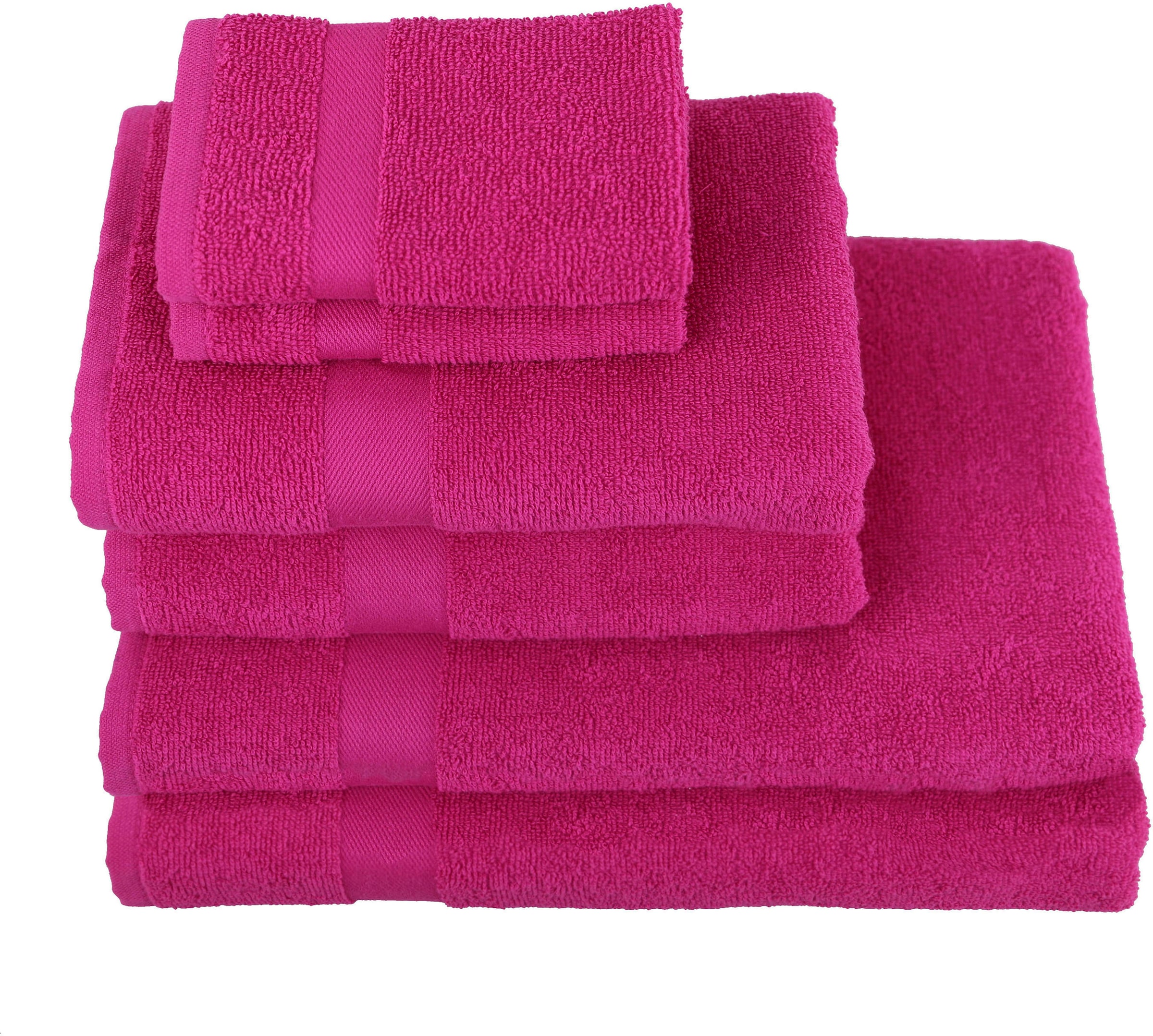 my home Handtuch Set, Jelmoli-Versand Bordüre, mit Handtuch-Set | 6 »Nela«, aus Set online Walkfrottier, tlg., Baumwolle bestellen 100% einfarbiges