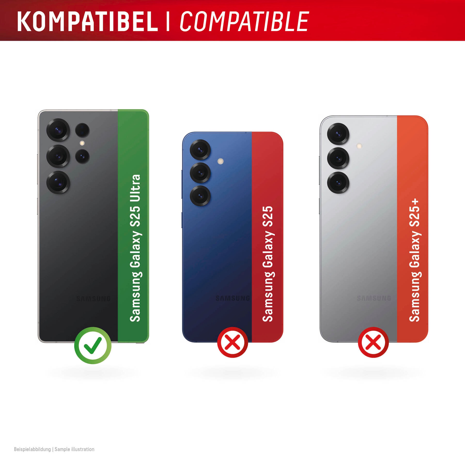 Displex Kameraschutzglas »Camera Lens Glass All-In-One Protector Full Cover«, für Samsung Galaxy S25 Ultra, (Packung, 2x All-In-One Glas), Objektivschutz, Kameraschutz, kratz- & stossfest