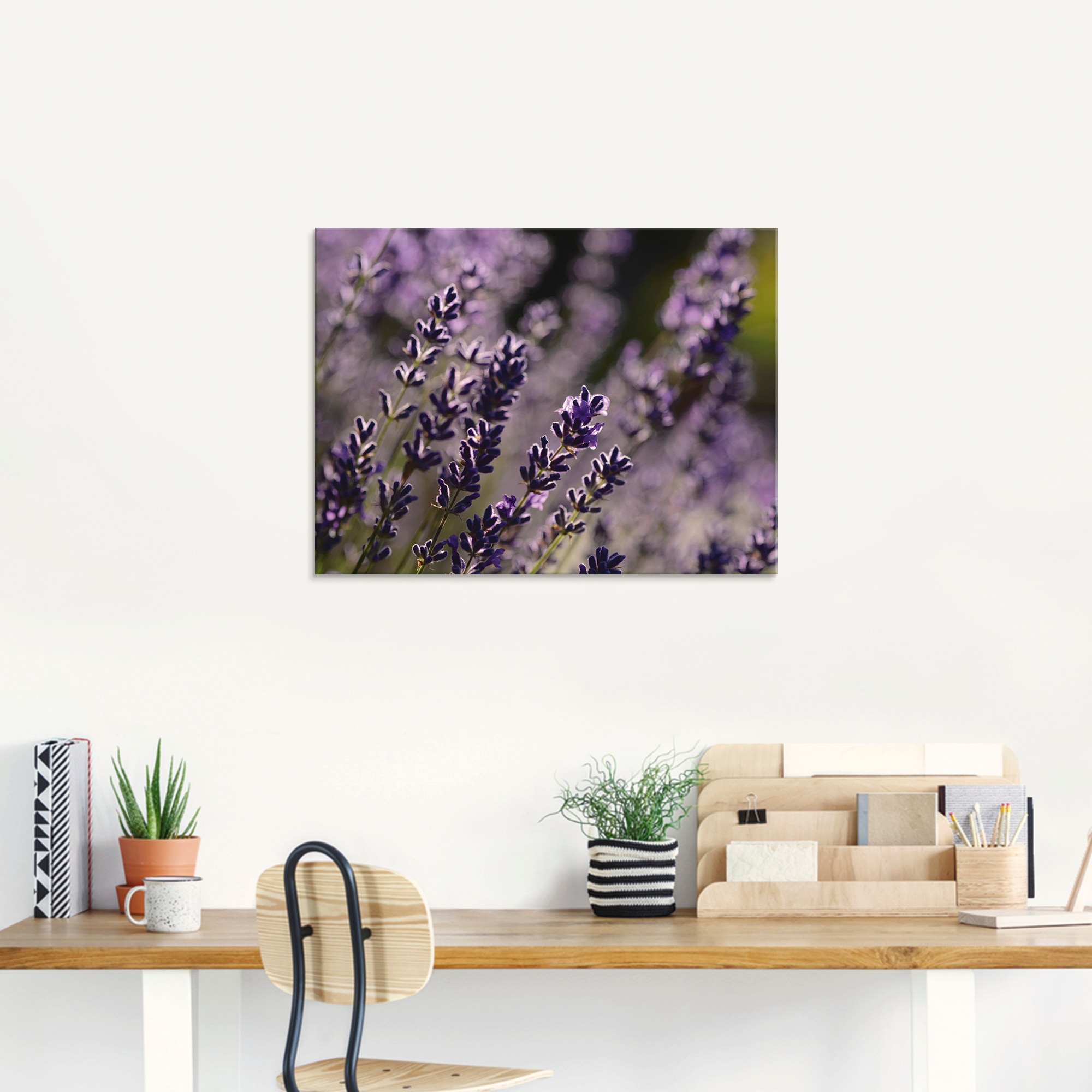 Artland Glasbild »Lavendel Nahaufnahme«, Blumen, (1 St.), in verschiedenen Grössen