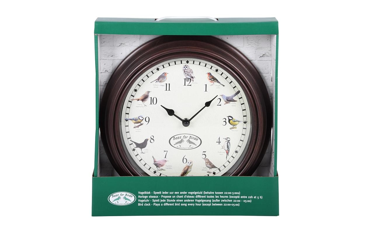 esschert design Wanduhr »Esschert Design mit Vogel«