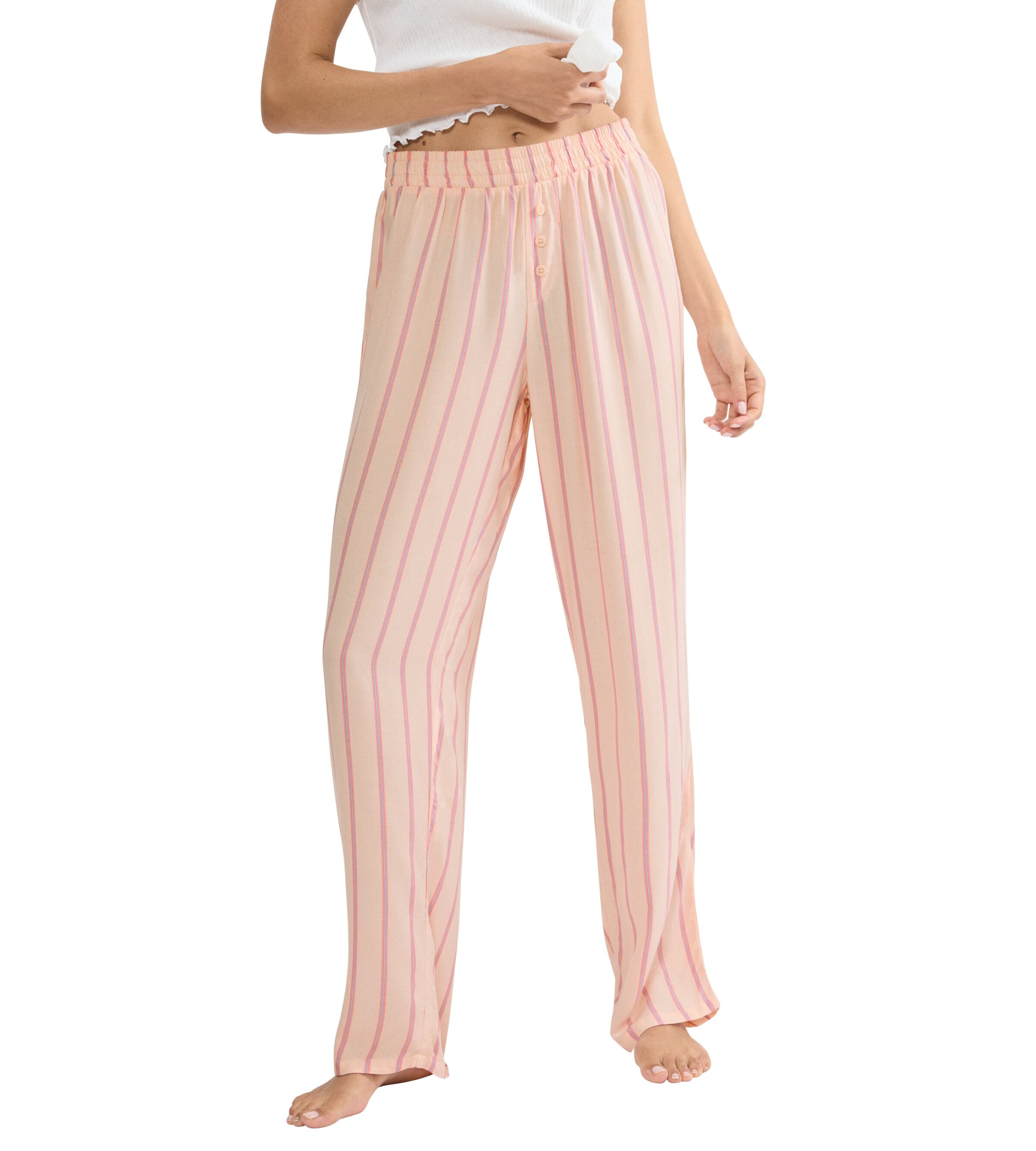 Triumph Pyjamahose "Mix & Match Trousers Viscose 01" Gummizug, gestreift, leicht