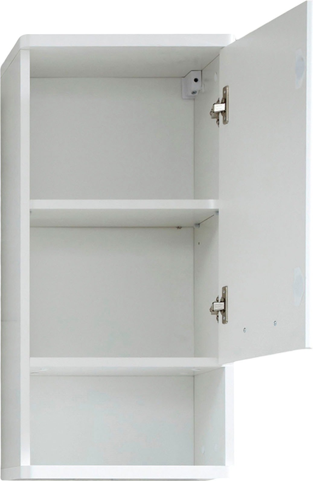 welltime Hängeschrank »Mora«, Badschrank in Weiss Hochglanz mit Ablagefach - Masse (B/T/H) 37/28/76 cm