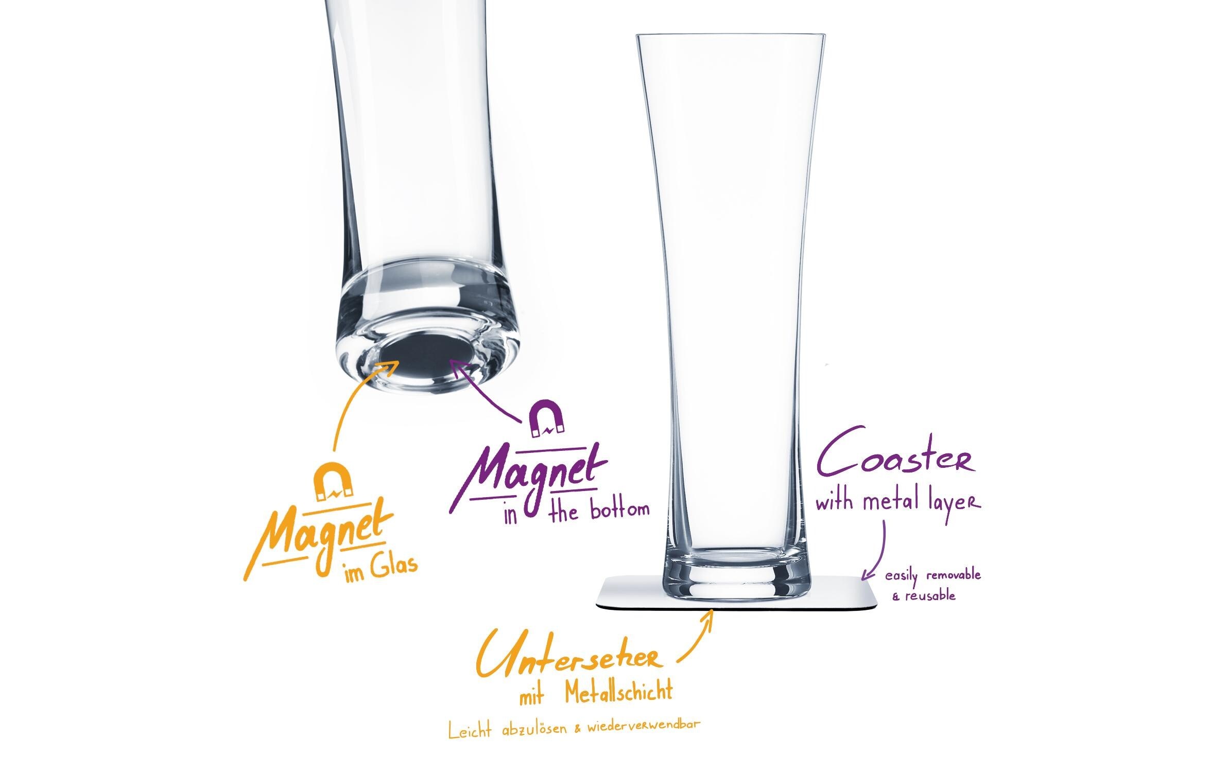 silwy MAGNETIC SYSTEM Bierglas "Kristall 2er"