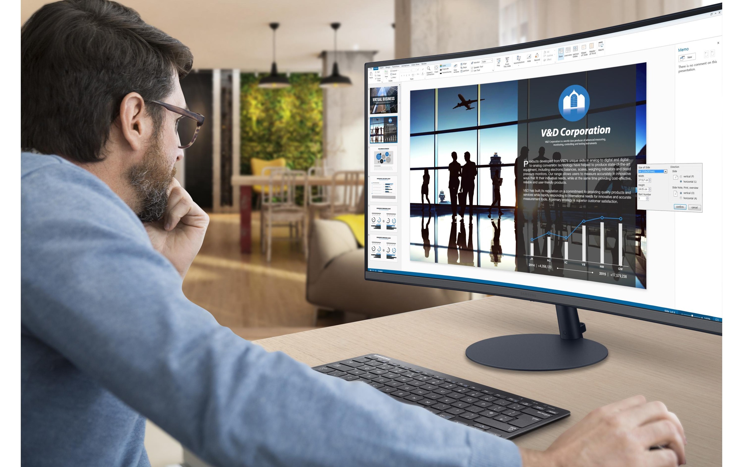 Samsung Curved-LED-Monitor »LC27T550FDRXEN«, 68,31 cm/27 Zoll, 1920 x 1080 px, Full HD, 4 ms Reaktionszeit, 75 Hz