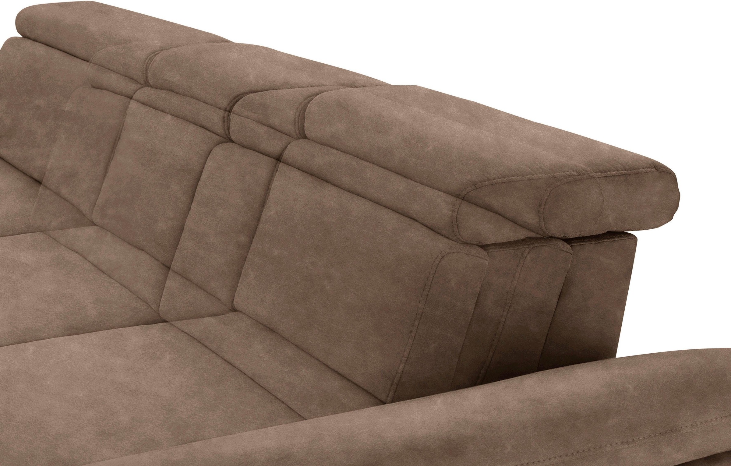 sit&more Ecksofa »Scorpio L-Form«, inklusive Sitztiefenverstellung, wahlweise mit Kopfverstellung