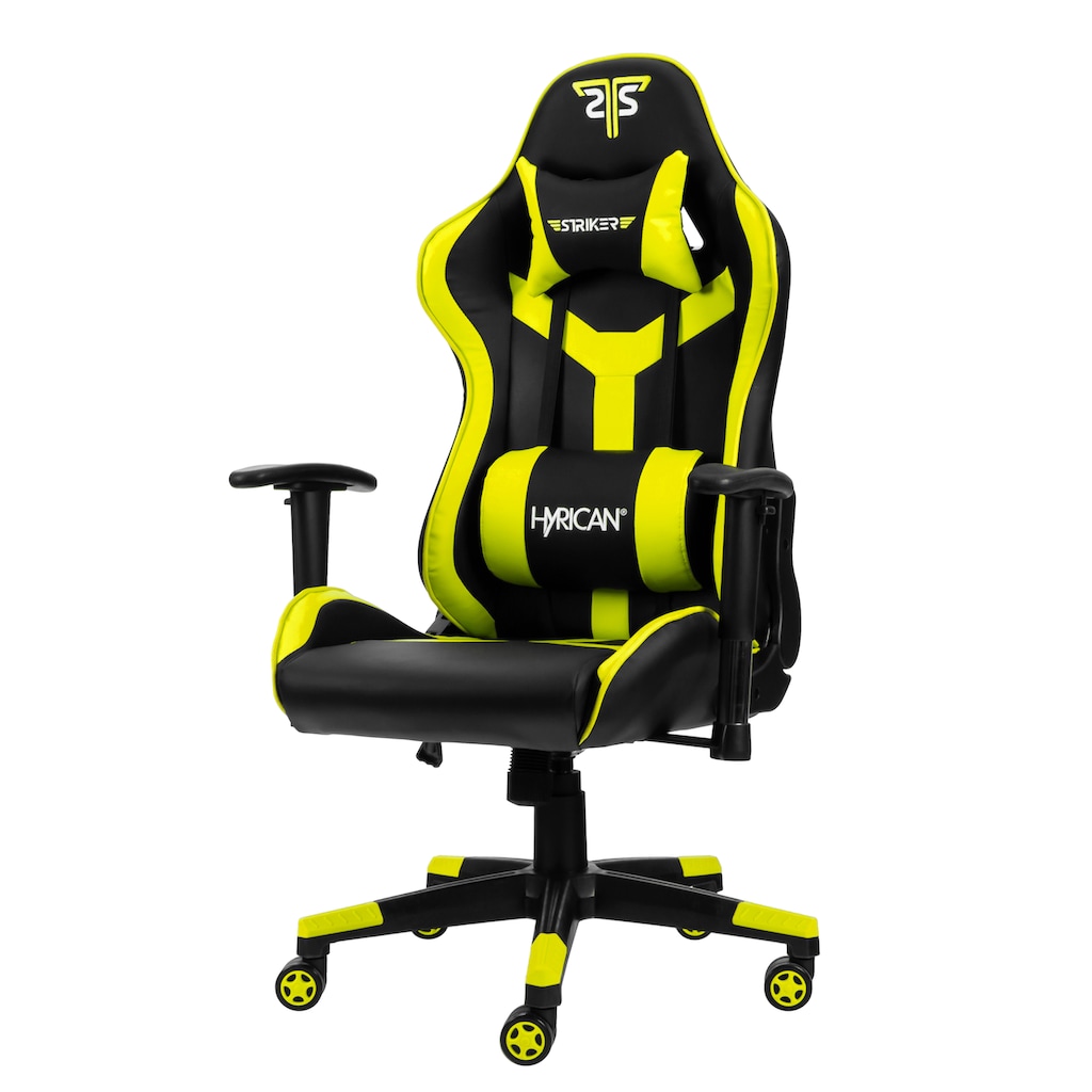 Hyrican Gaming-Stuhl »"Striker Copilot" schwarz/gelb, Kunstleder, ergonomischer Gamingstuhl«