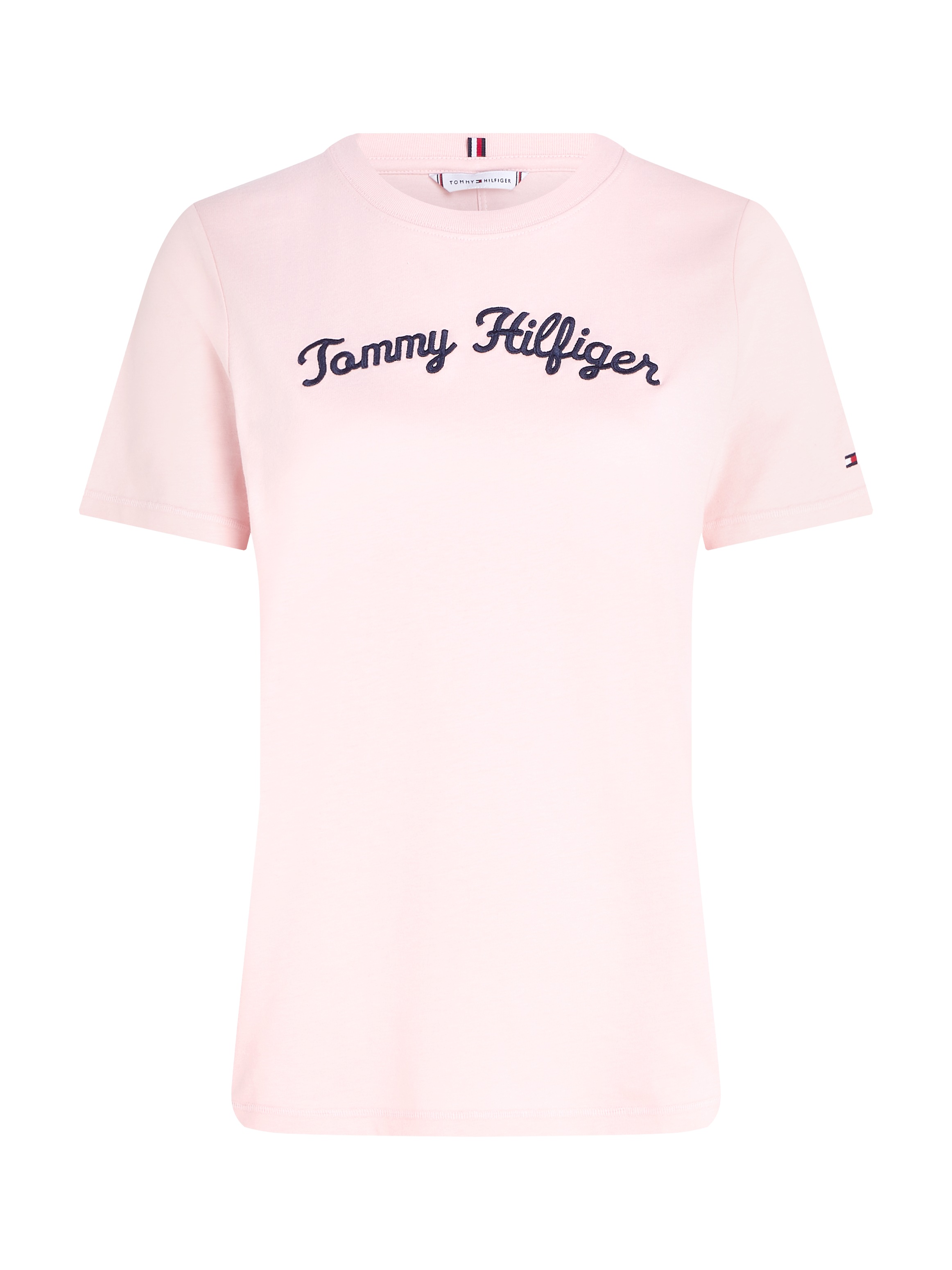 Tommy Hilfiger Curve T-Shirt »CRV REG SCRIPT TEE SS«, Grosse Grössen