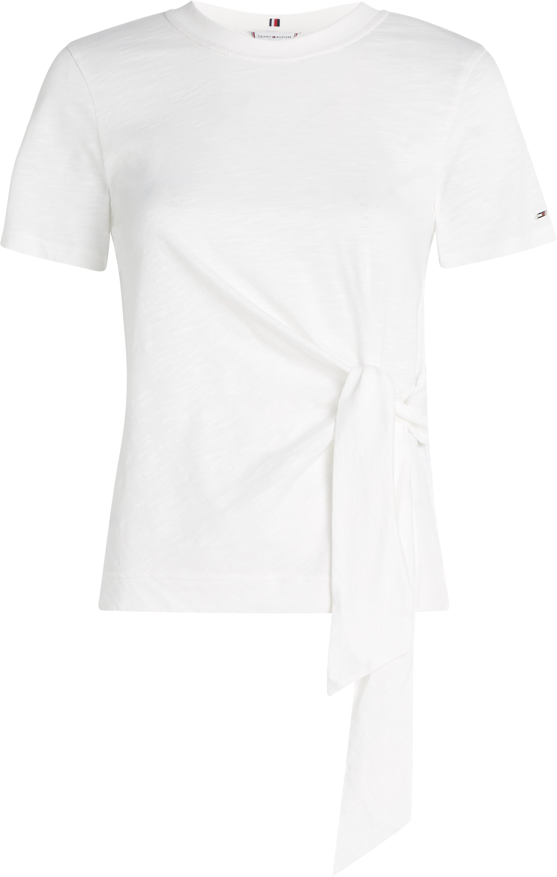 Tommy Hilfiger T-Shirt »KNOT BOAT-NK SS TEE«, in asymmetrischer Form