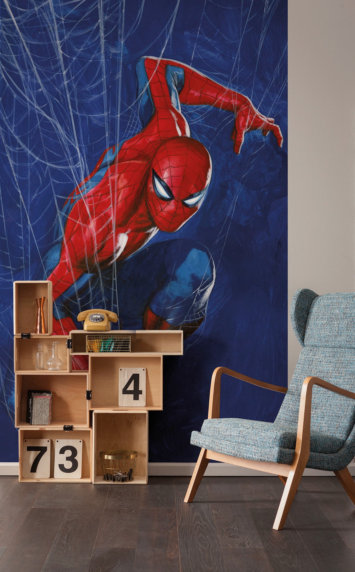Komar Kindertapete "Marvel Spider-Man Spider Web" bedruckt glatt