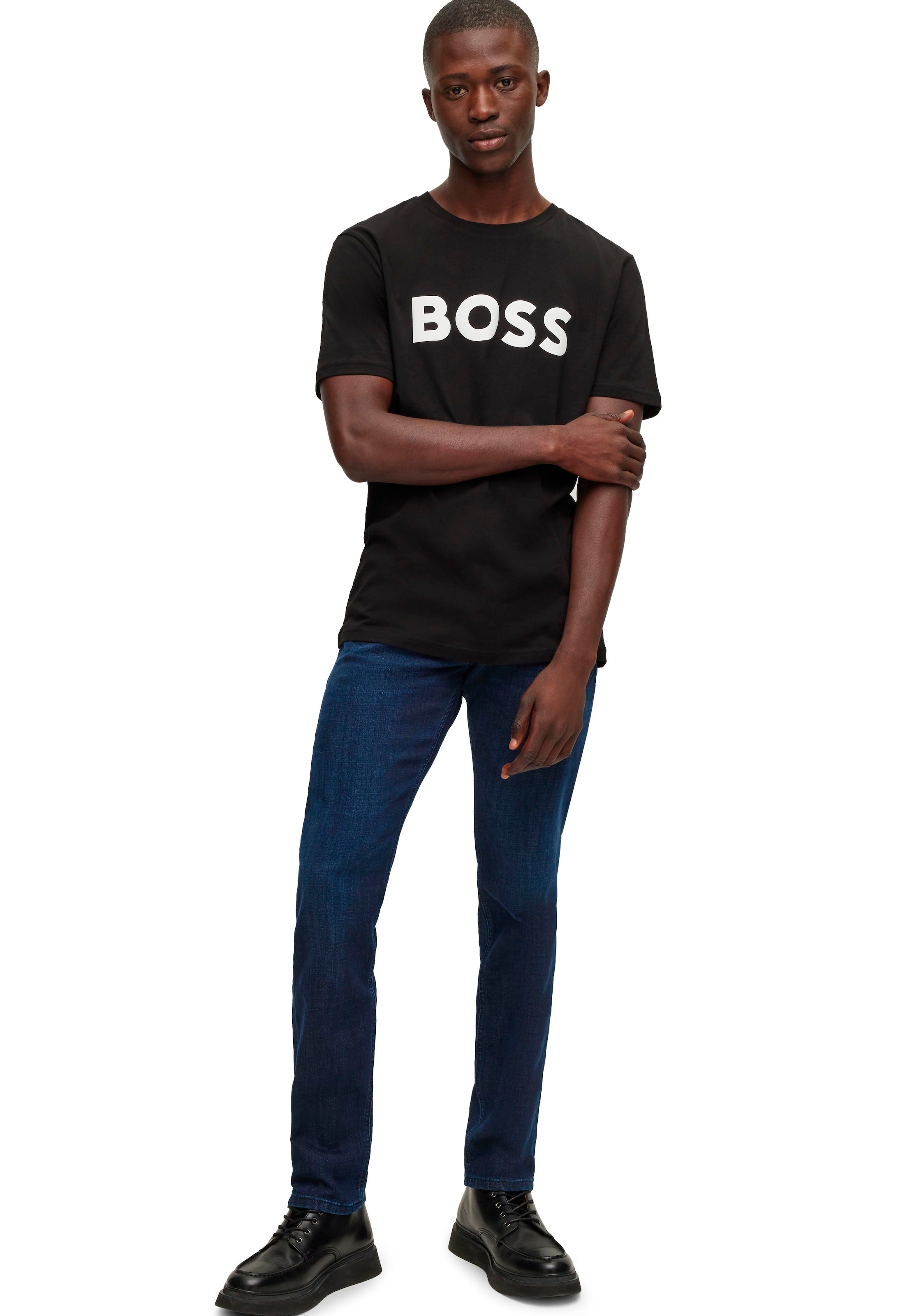 BOSS ORANGE T-Shirt »Thinking«, (1 tlg.), mit Logodruck