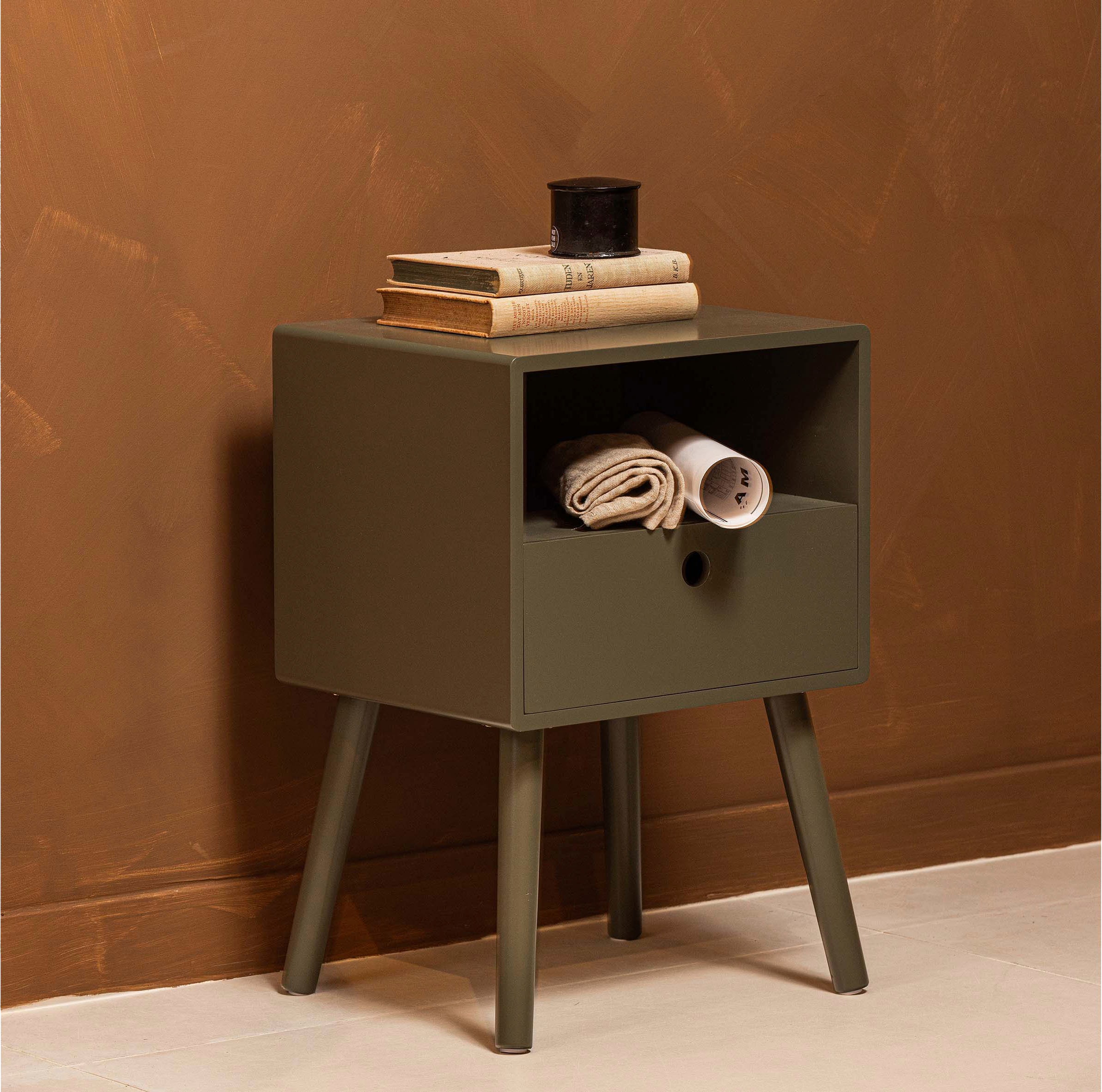 WOOOD Nachtschrank »Vienna«, inkl. einfacher Wandbefestigung, H 53 cm x B 36 cm