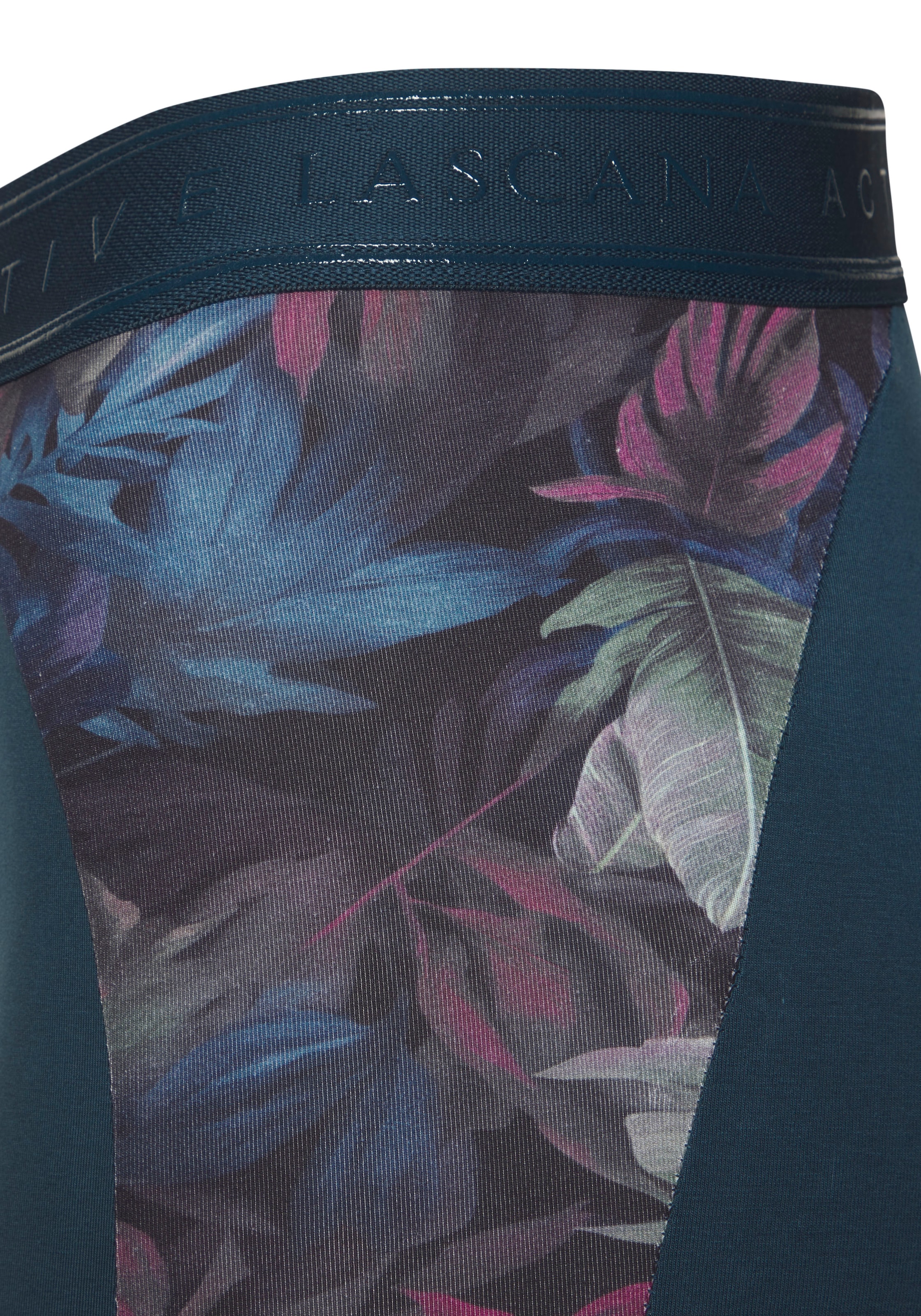 LASCANA ACTIVE Shorts, mit floralen Einsätzen