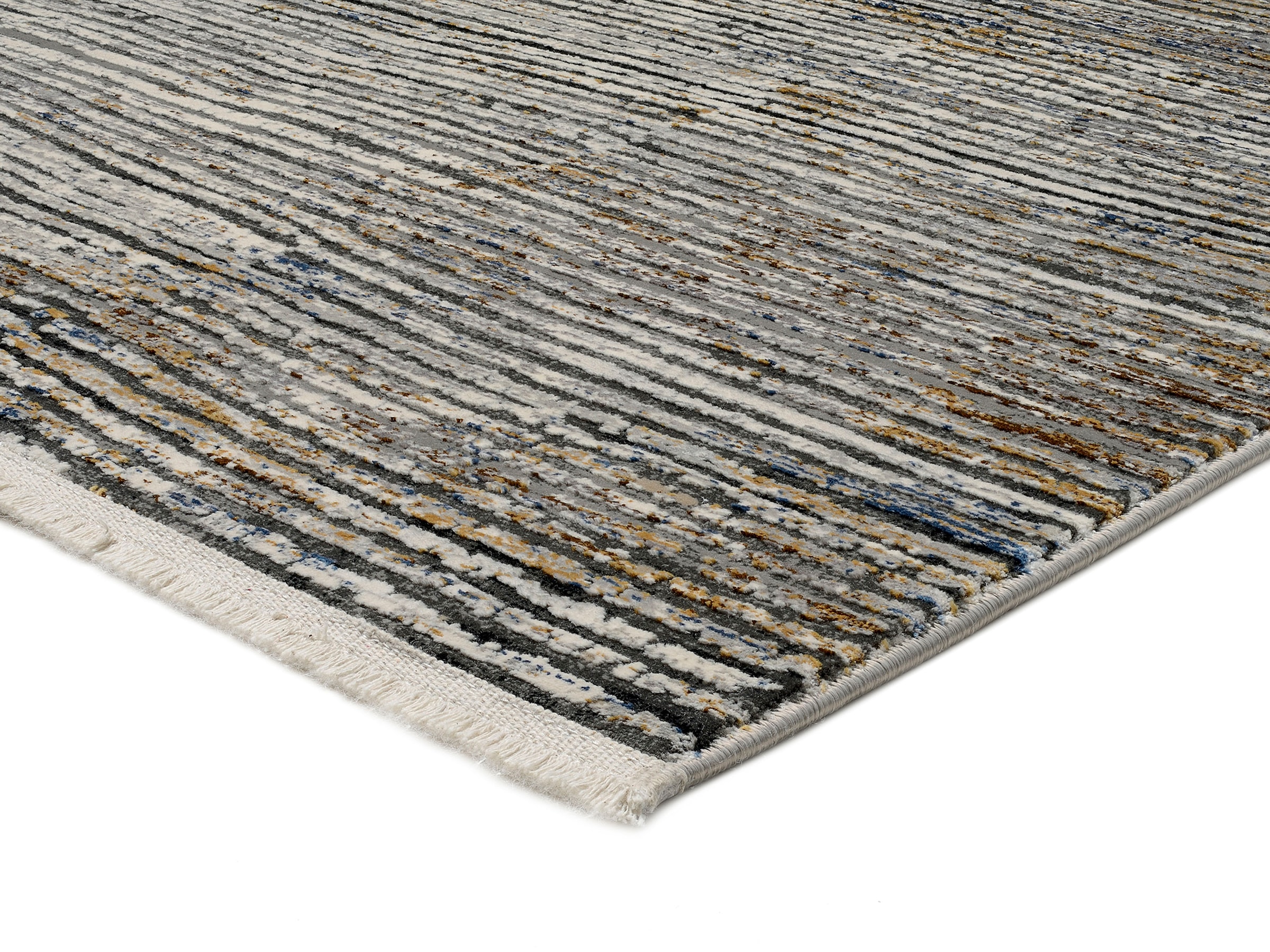 Musterring Teppich »COLORADO STRIPE«, rechteckig, 5 mm Höhe, exclusive MUSTERRING DELUXE COLLECTION hochwertig gekettelt Fransen