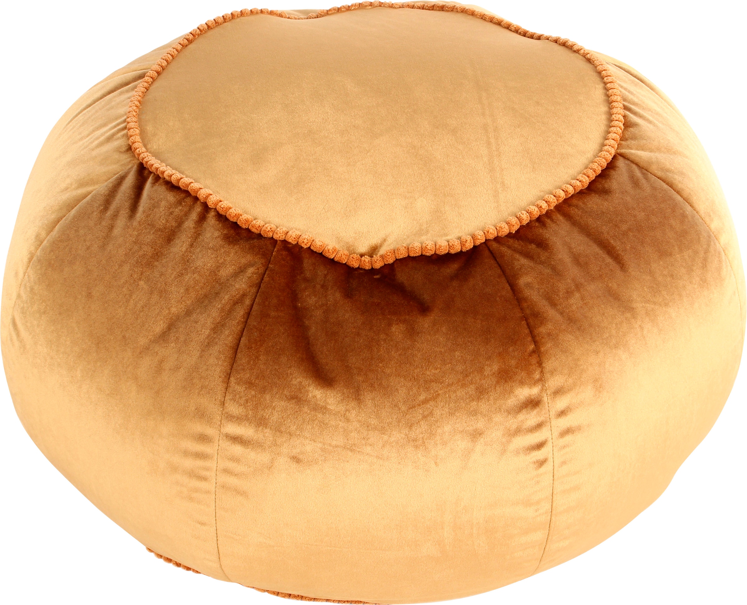 Kayoom Sitzhocker »Pouf Taj Mahal 325, trendige samtige Oberfläche«, (1 St.), samtweich, farbig, modern, orientalisches Design