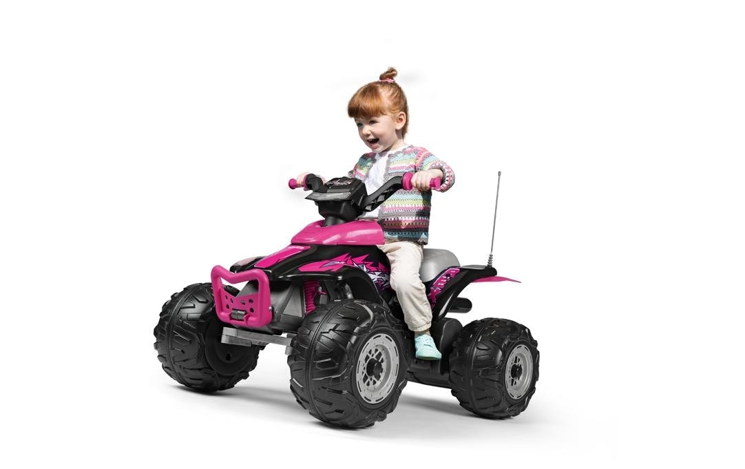 Tretfahrzeug »PegPerego Quad Corral T-Rex 330W 12 V Pink«