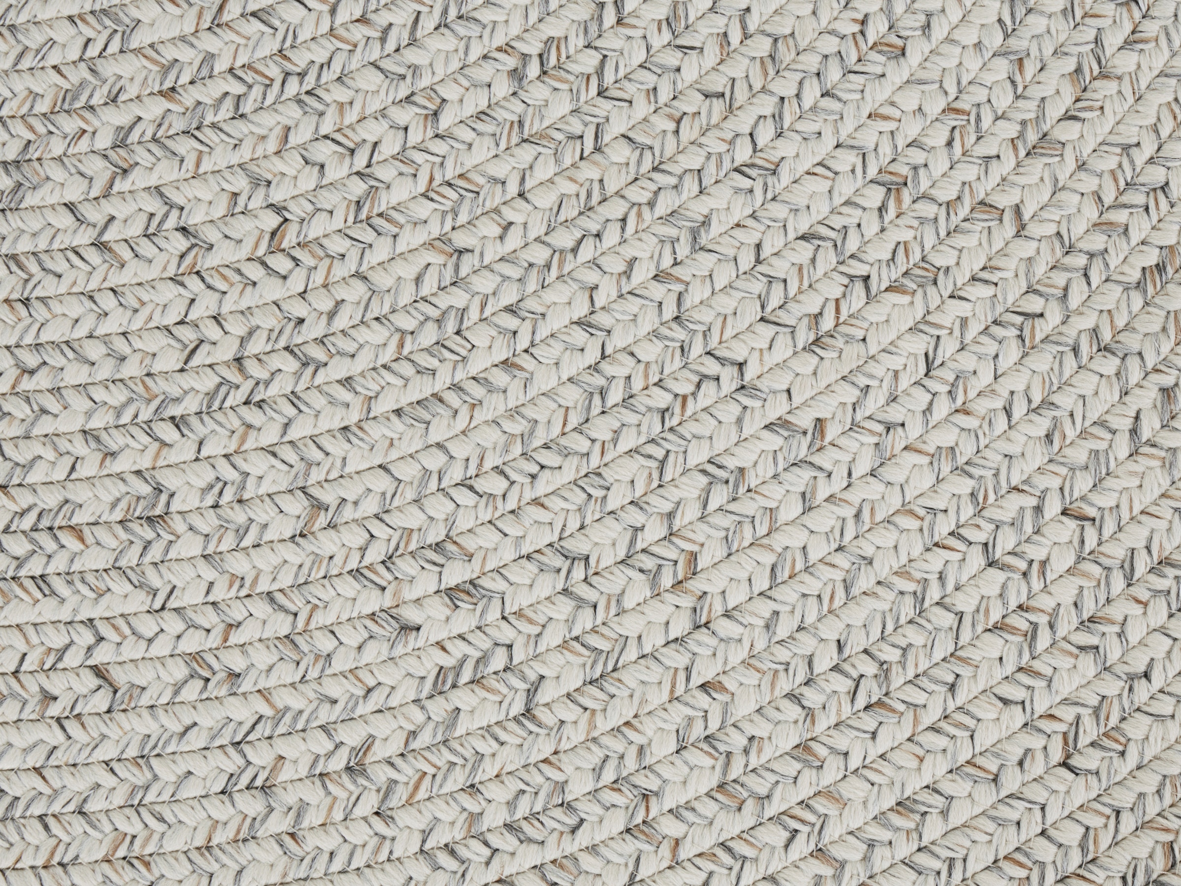 NORTHRUGS Teppich »Trenzado«, rund, 10 mm Höhe, In- & Outdoor, Handmade-Look, Gewebt, Wetterfest, Balkon, Wohnzimmer