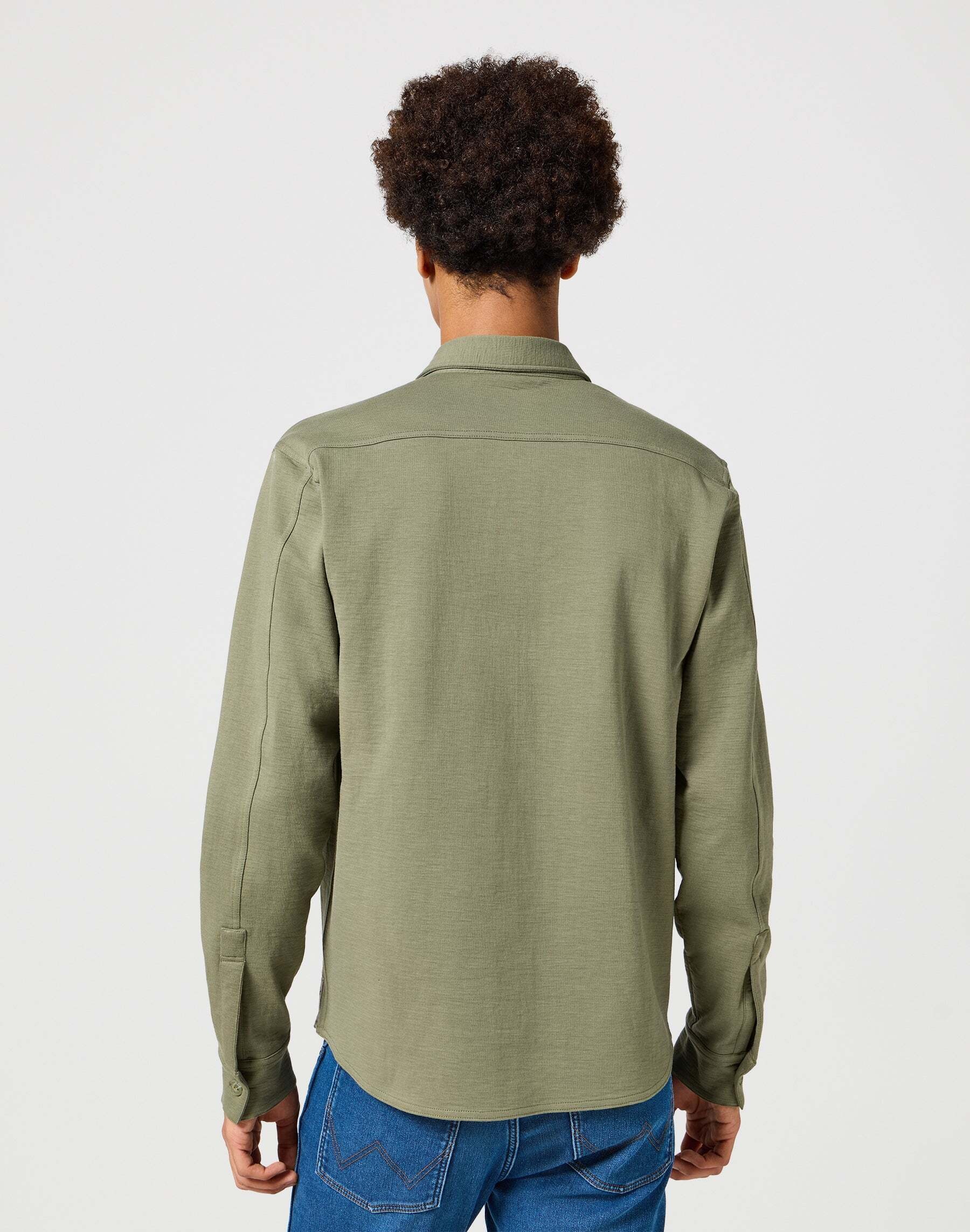 Wrangler Langarm-Poloshirt »Wrangler Langarmpolo Longsleeves Utility Polo«