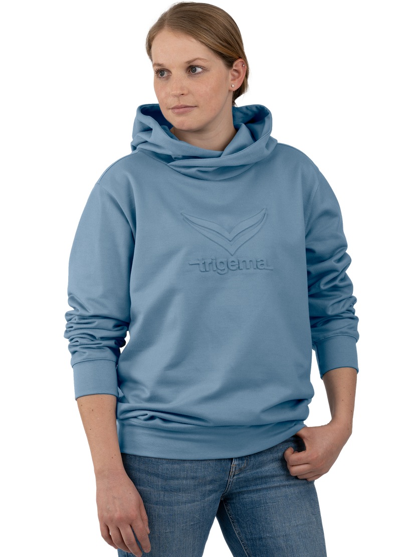 Trigema Kapuzensweatshirt »TRIGEMA Kapuzenpullover mit grossem 3D-Motiv«