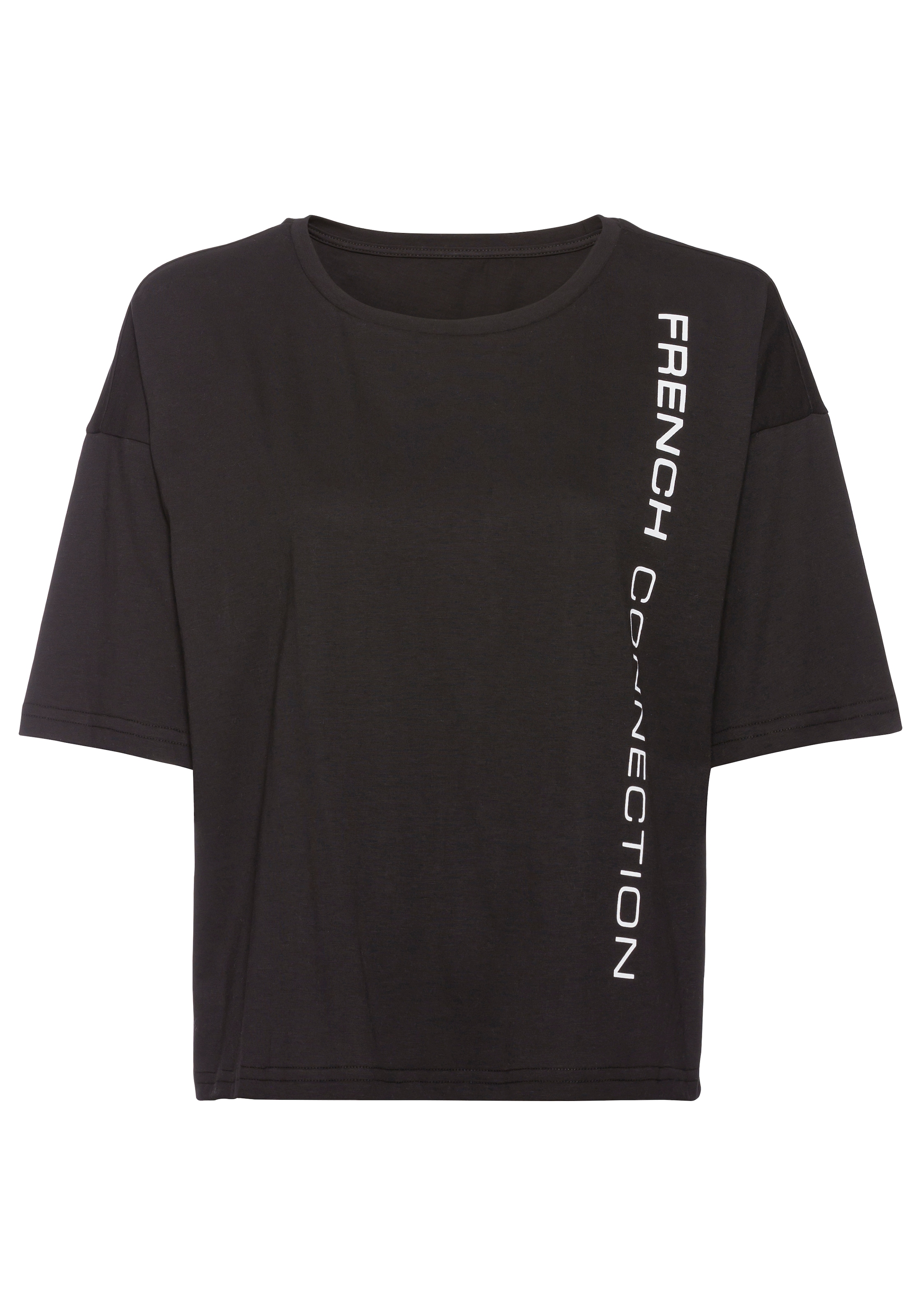 French Connection T-Shirt, mit weiten Ärmeln und Logodruck