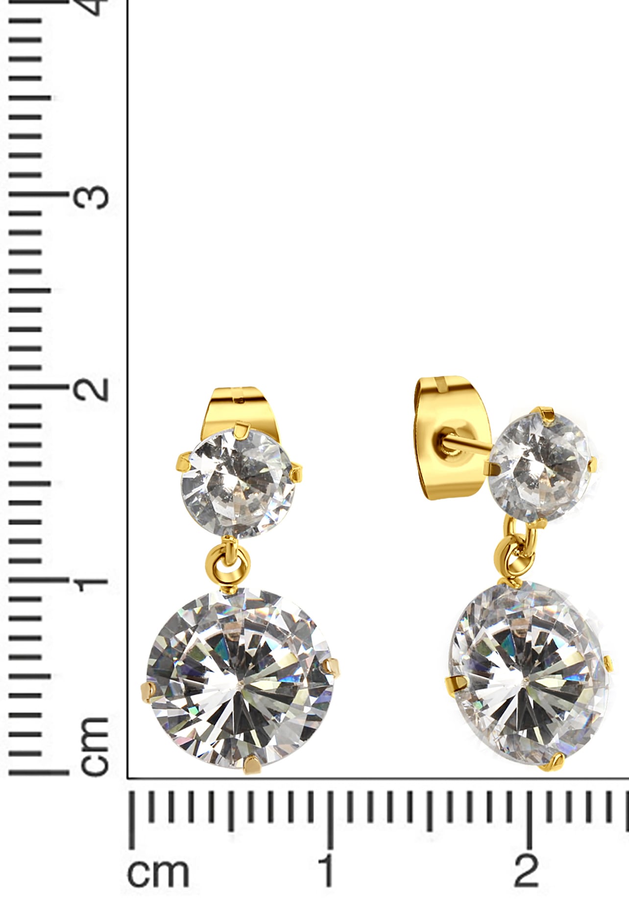 Firetti Paar Ohrstecker »Schmuck Geschenk Ohrschmuck glitzernd«, mit Zirkonia (synth.)