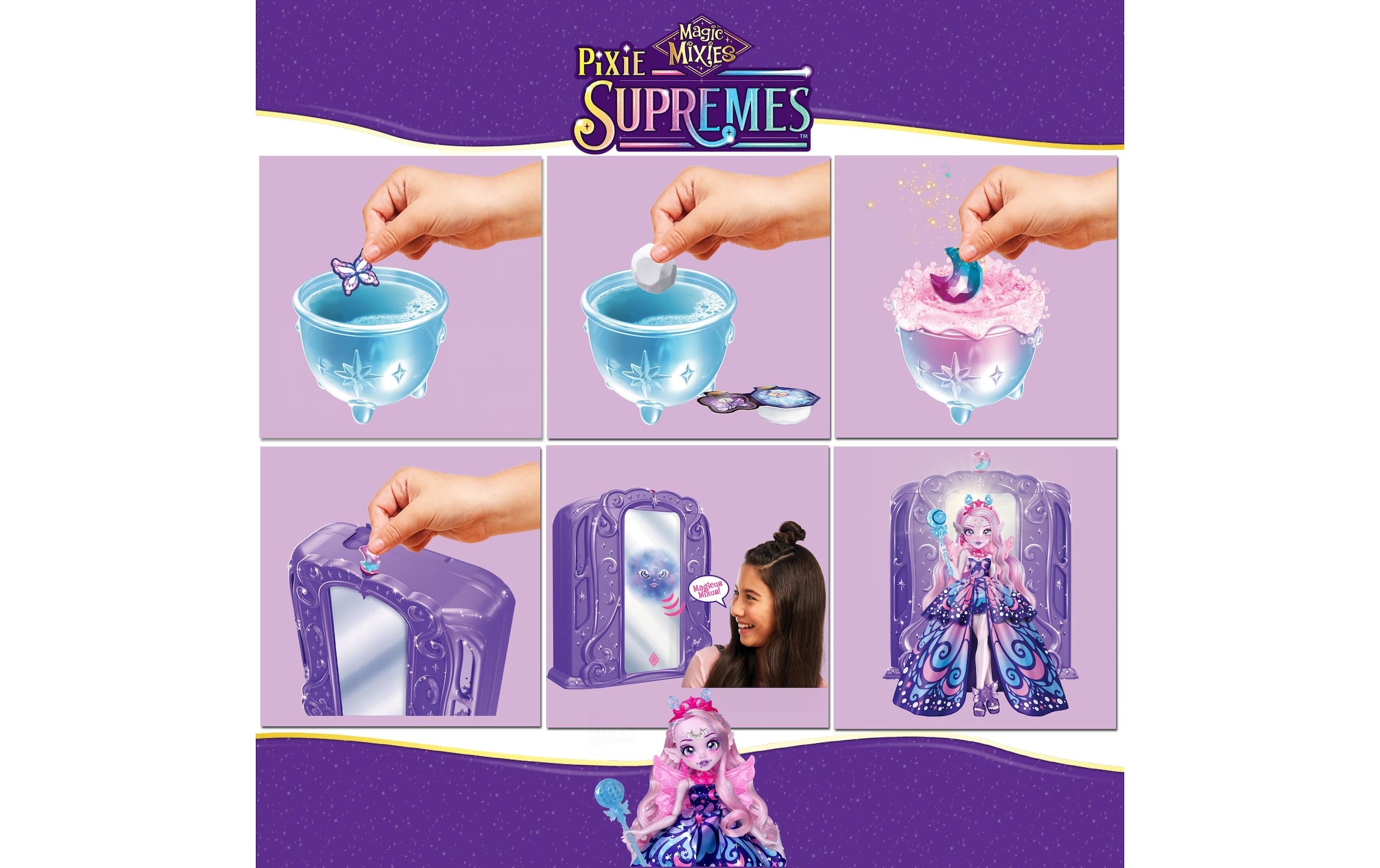 Moose Anziehpuppe »Mixies Pixie Supremes Fashion Doll Luna«