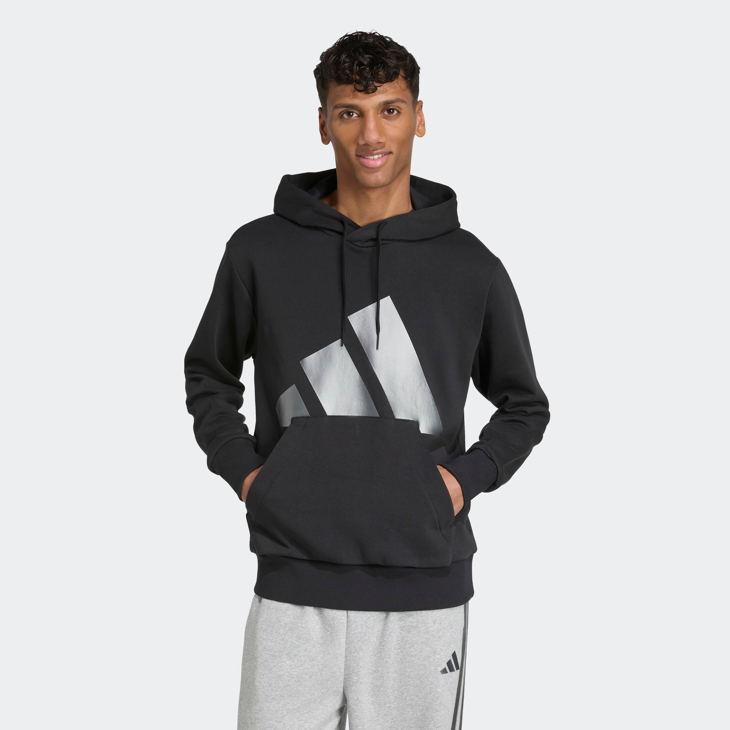 adidas Sportswear Kapuzensweatshirt »M ESS HLD HD«, mit grossem BOS Branding, festliches Design, mit Rundhalsausschnitt