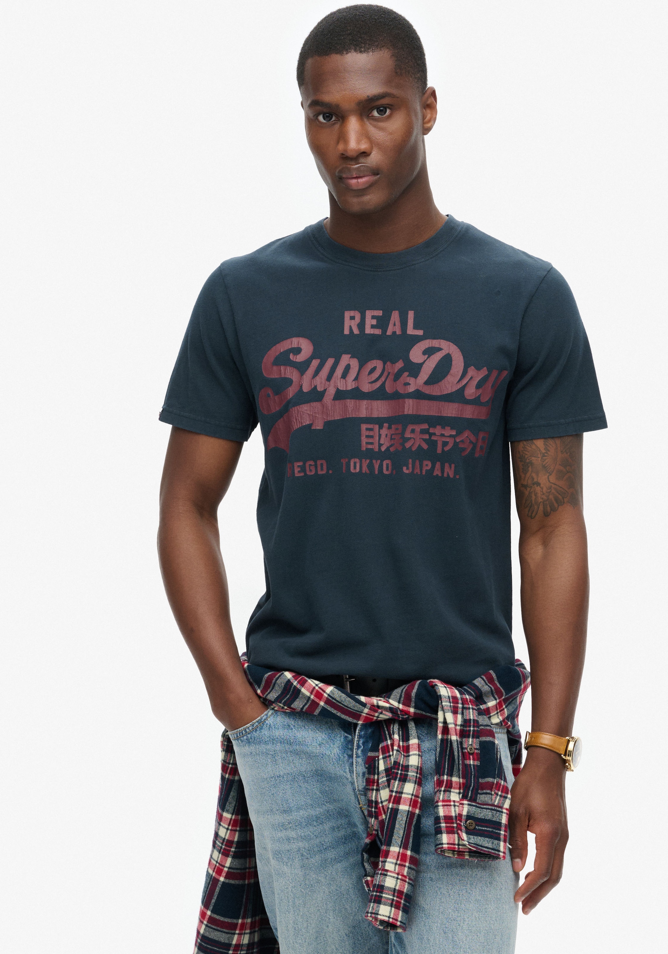 Superdry Rundhalsshirt »CLASSIC VL GRAPHIC T SHIRT«