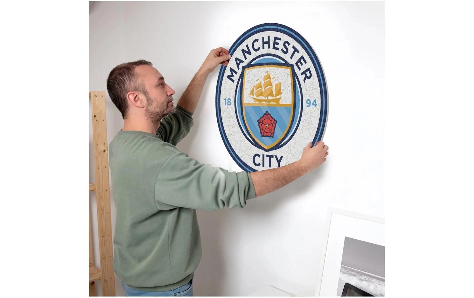 Puzzle »Iconic Man City FC – Logo«, Holzart: Birke (Herkunftsland: China)