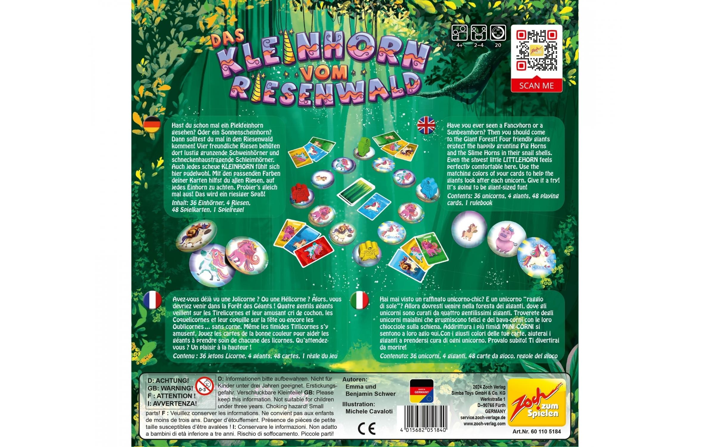 Zoch Spiel »Das Kleinhorn vom Riesenwald«