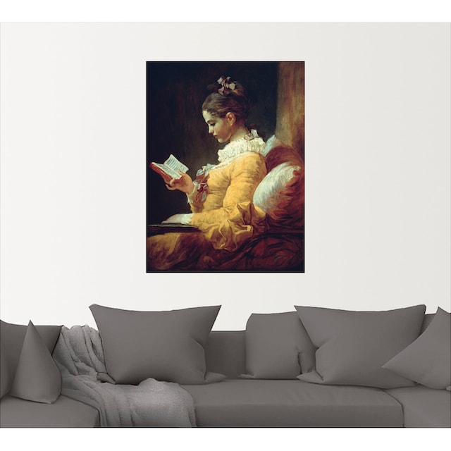 Artland Wandbild »Lesendes Mädchen. Um 1776«, Frau, (1 St.), als  Leinwandbild, Wandaufkleber oder Poster in versch. Grössen online kaufen |  Jelmoli-Versand