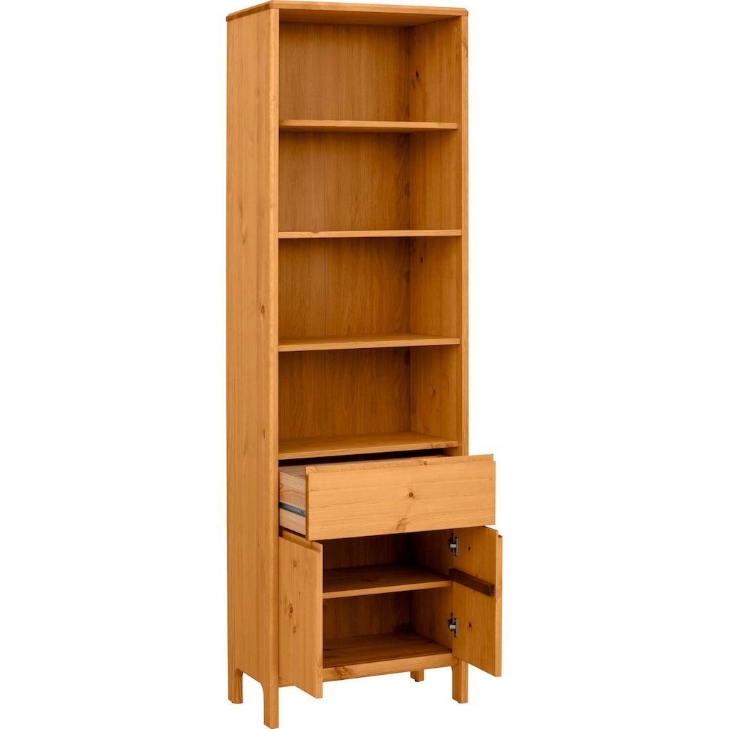 GOODproduct Hochschrank »Jorrick«, Breite 60 cm, Massivholz Kiefer mit Bio Öl/Wachs behandelt