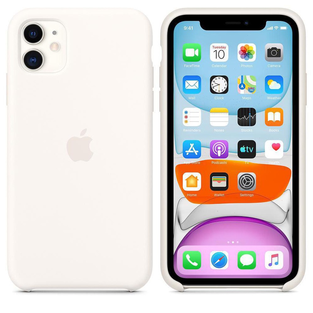 Apple Smartphone-Hülle »Apple iPhone 11 Silicone Case White«, iPhone 11, MWVX2ZM/A