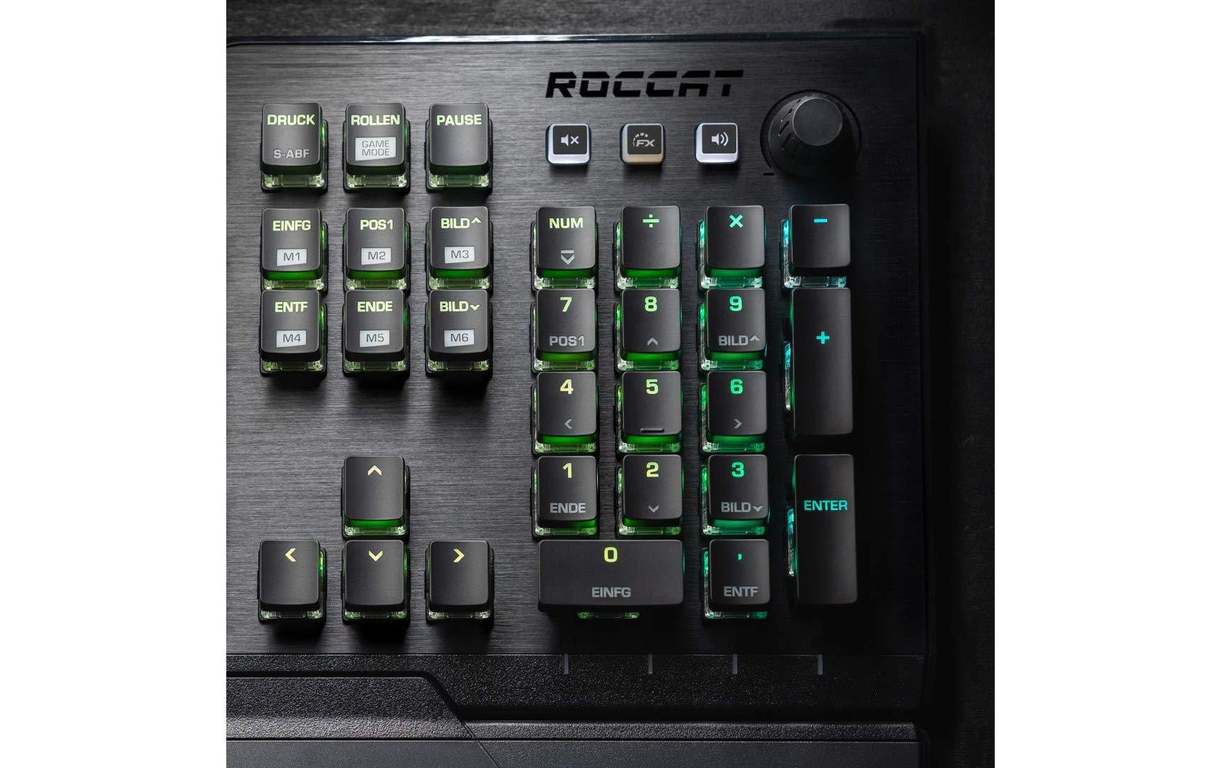 ROCCAT Gaming-Tastatur »Vulcan 121 AIMO Red Switch«, (Ziffernblock)