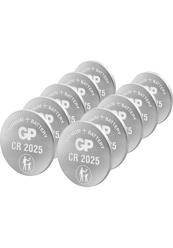 GP Batteries Knopfzelle »CR2025 Lithium«, CR2025, 3 V, (Set, 10 St.) kaufen