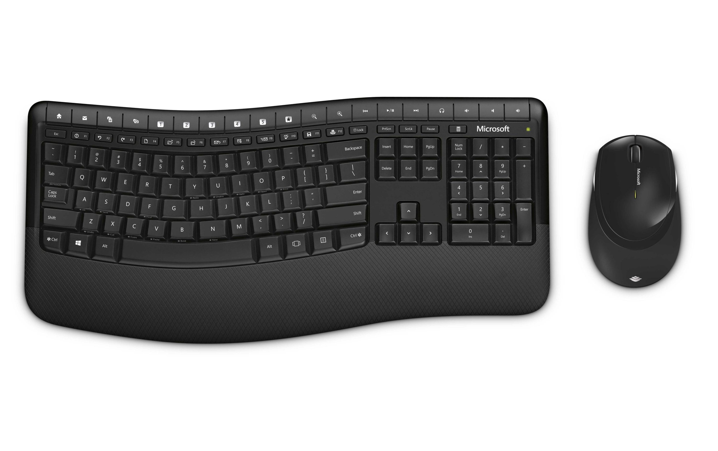 Microsoft PC-Tastatur »5050«, (Ziffernblock-ergonomische Form)