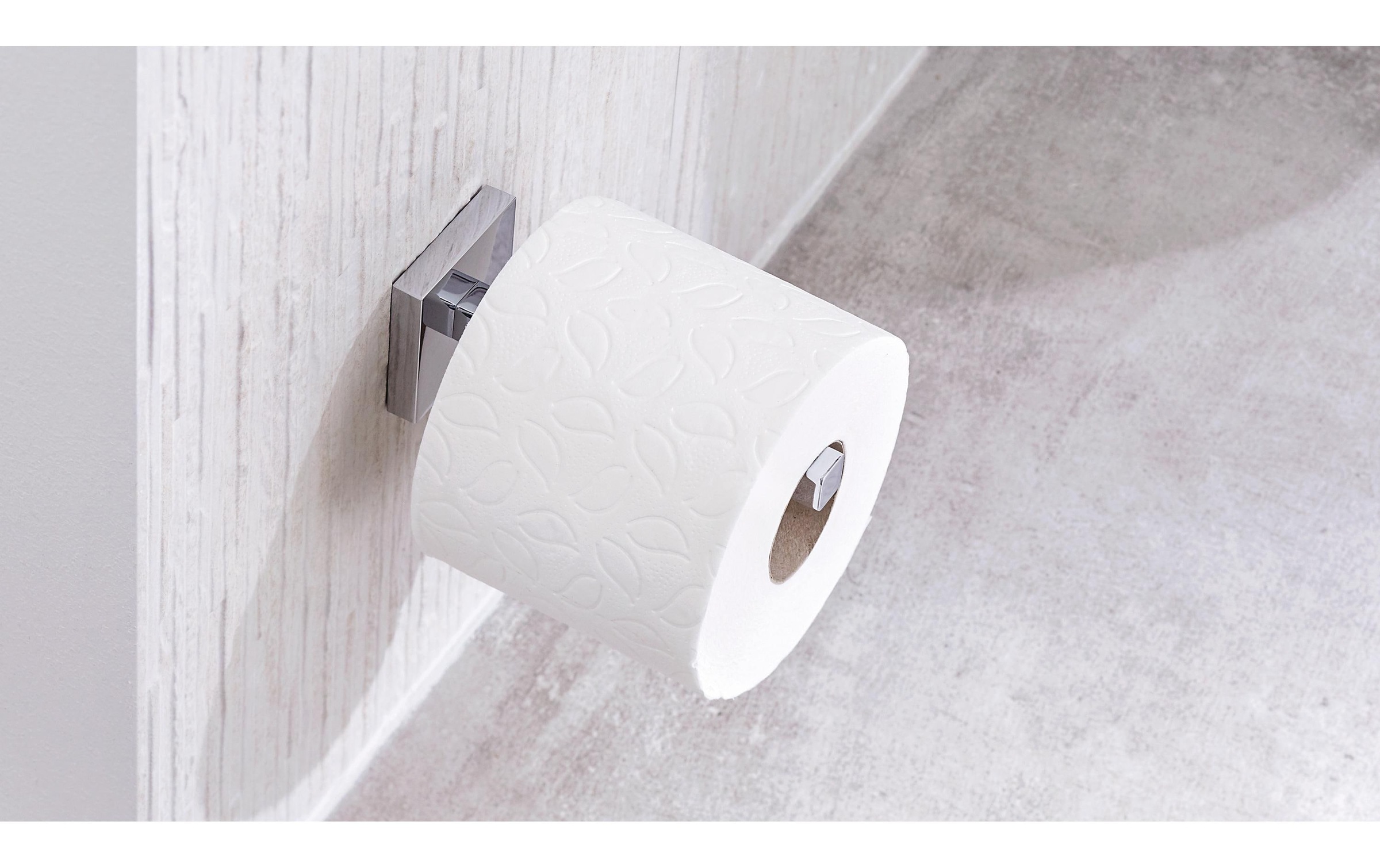 tesa Toilettenpapierhalter »Deluxxe, Silberfarben«