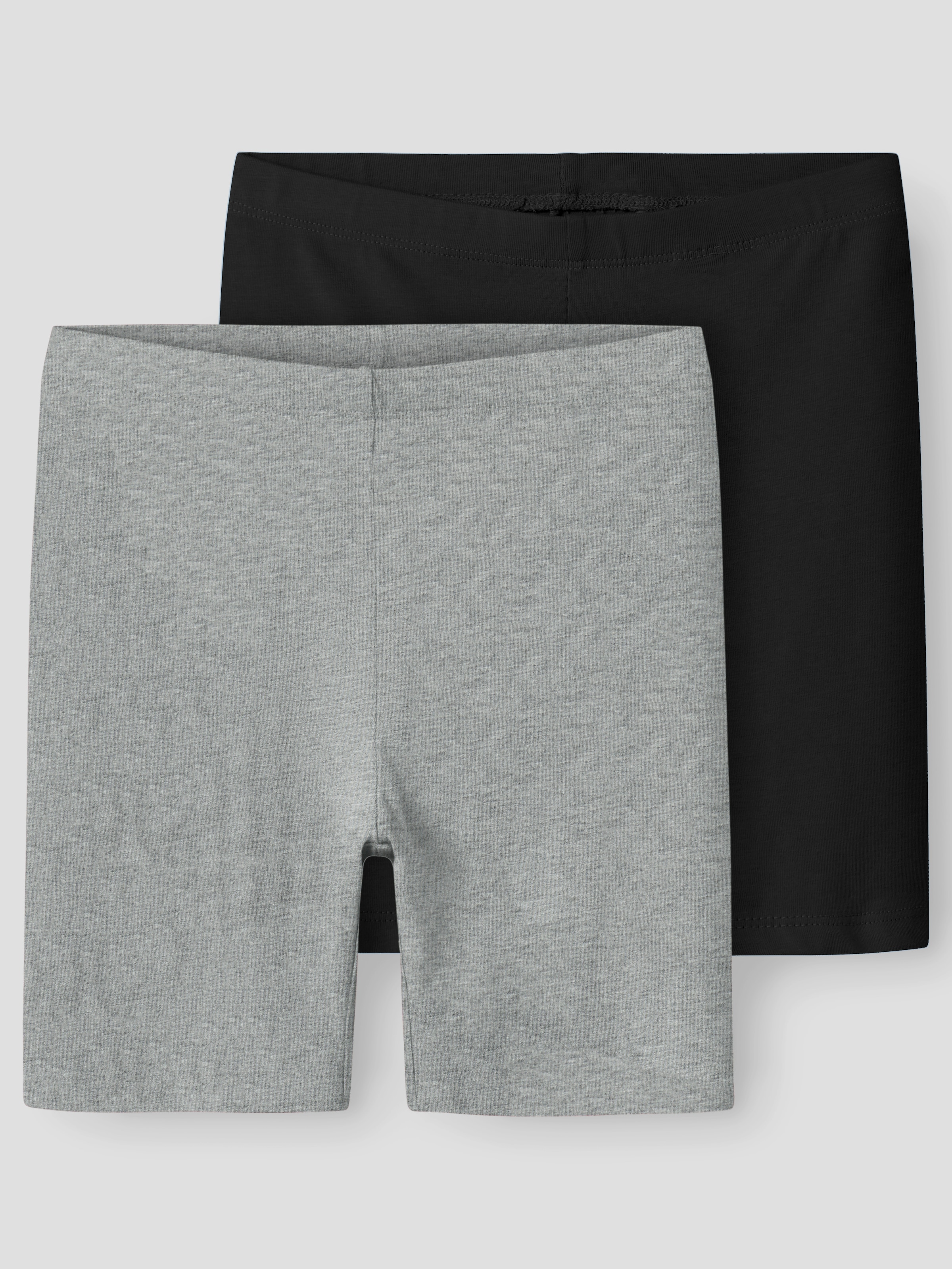 Name It Radlerhose »NKFVIVIAN 2P SOLID SHORT LEGGING NOOS« Baumwollmischung, Stretch, Slim Fit