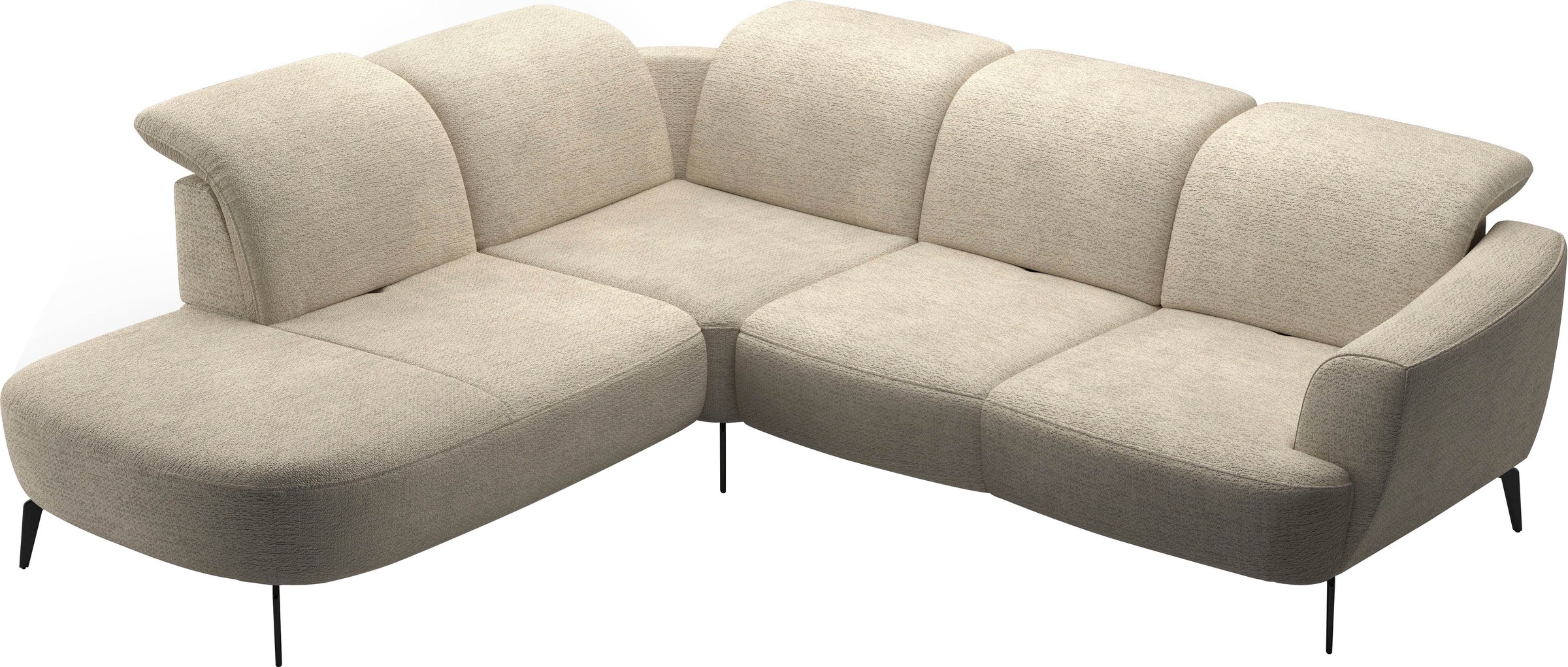sit&more Ecksofa »Zoe«, ink.Sitztiefenverstellung, wahlweise mit Kopfteilverstellung