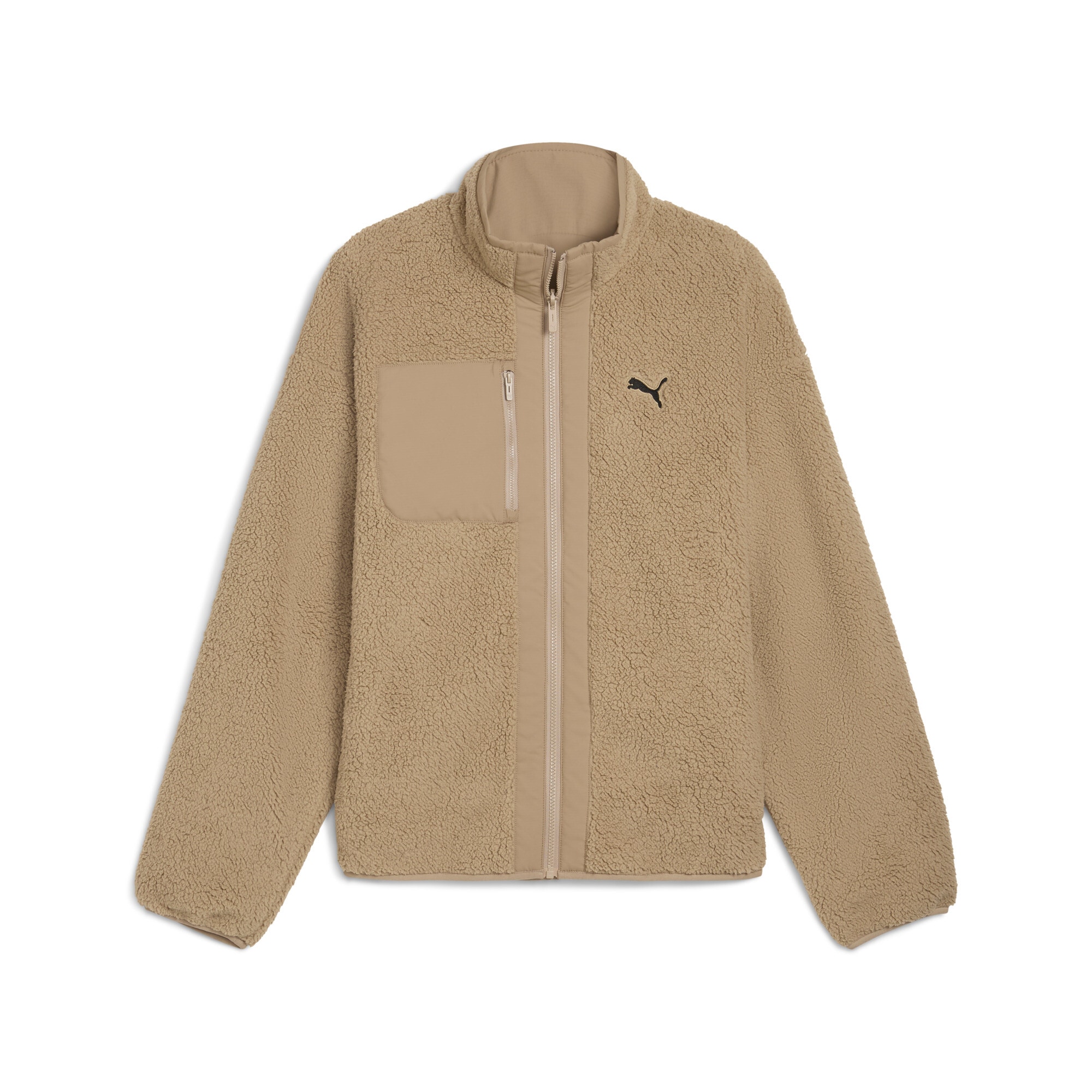 PUMA Winterjacke »REVERSIBLE HYBRID SHERPA JACKET« mit Kapuze Wendefunktion, mit Brusttasche, mit WarmCELL Technologie