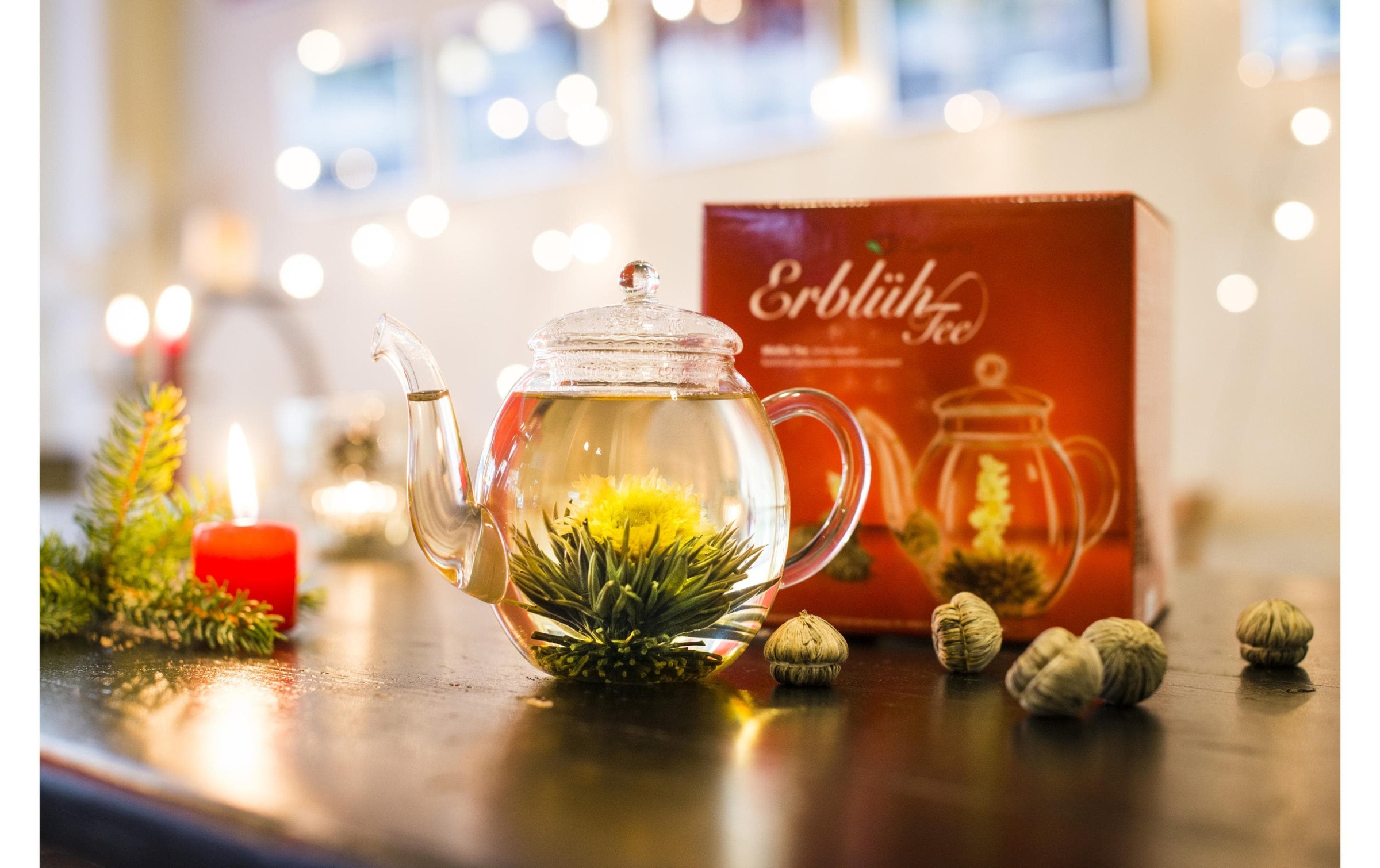 Creano Teekanne »Erblühtee 0.5 l, Transparent«, 0,5 l