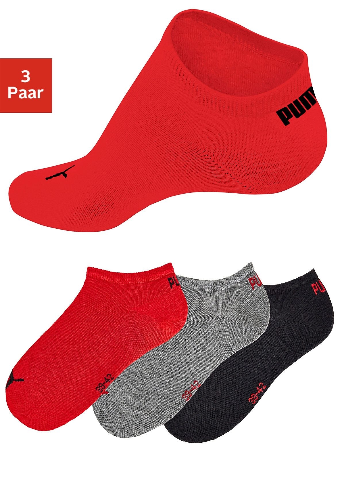 PUMA Sneakersocken, (3 Paar), in klassischer Form online bestellen bei  Jelmoli-Versand Schweiz