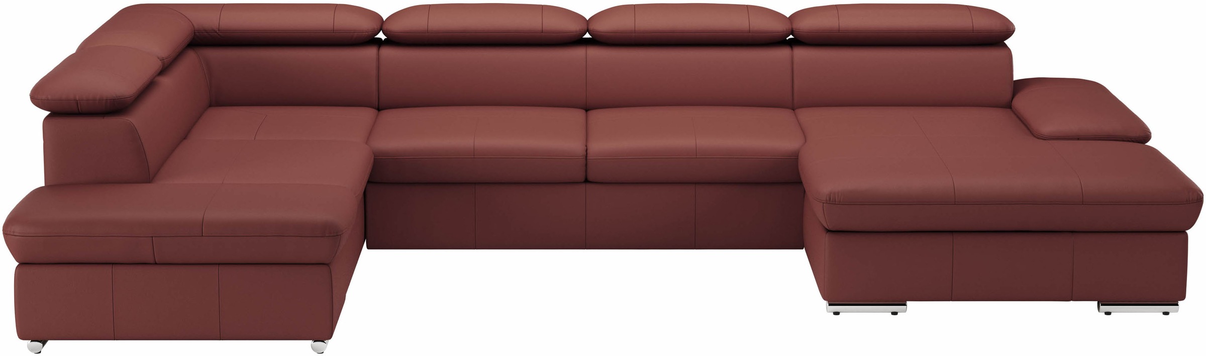 sit&more Wohnlandschaft »Valantine U-Form«, inkl. Kopf- und Armteilverstellung, wahlweise mit Bettfunktion