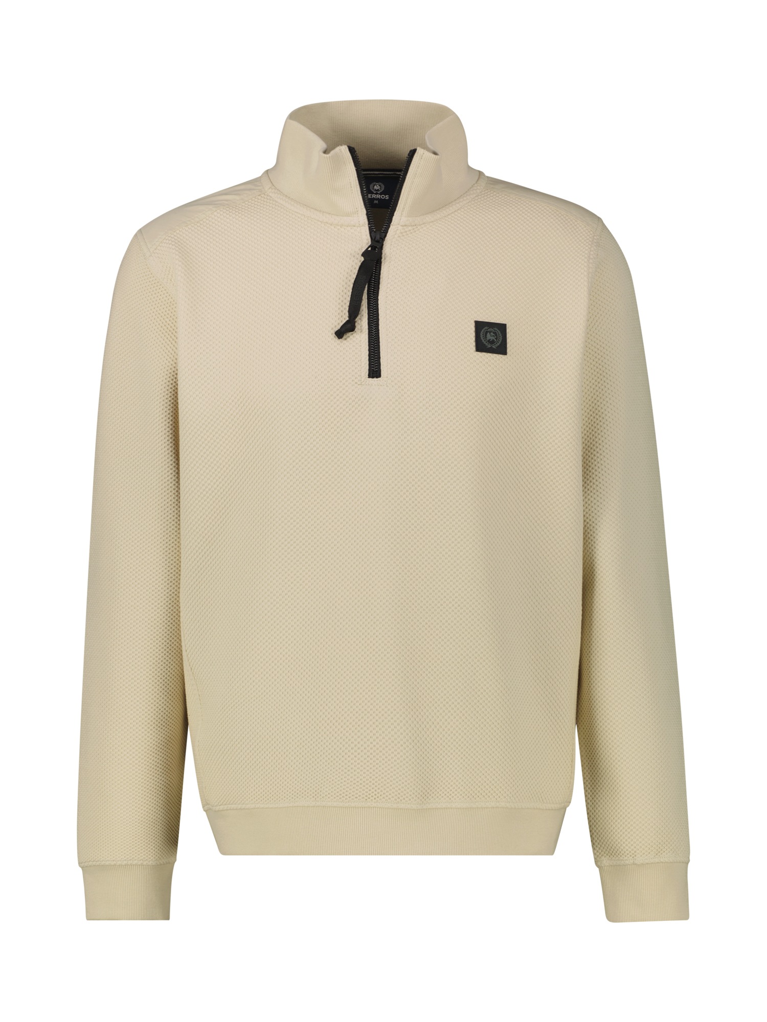 LERROS Sweatshirt »LERROS Struktur-Troyer in Grossen Grössen«