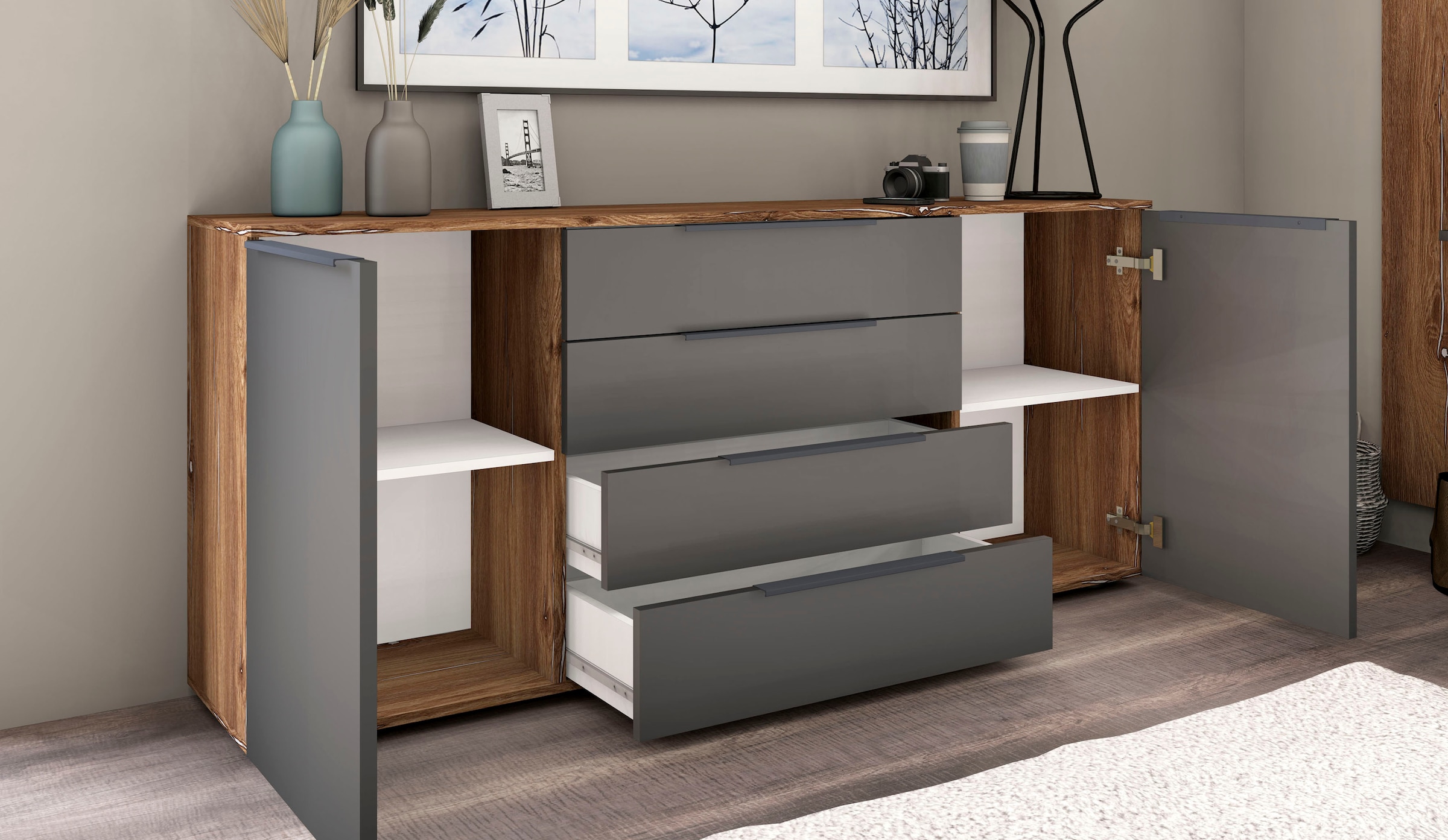 borchardt Möbel Sideboard »Tom«, Breite 166 cm